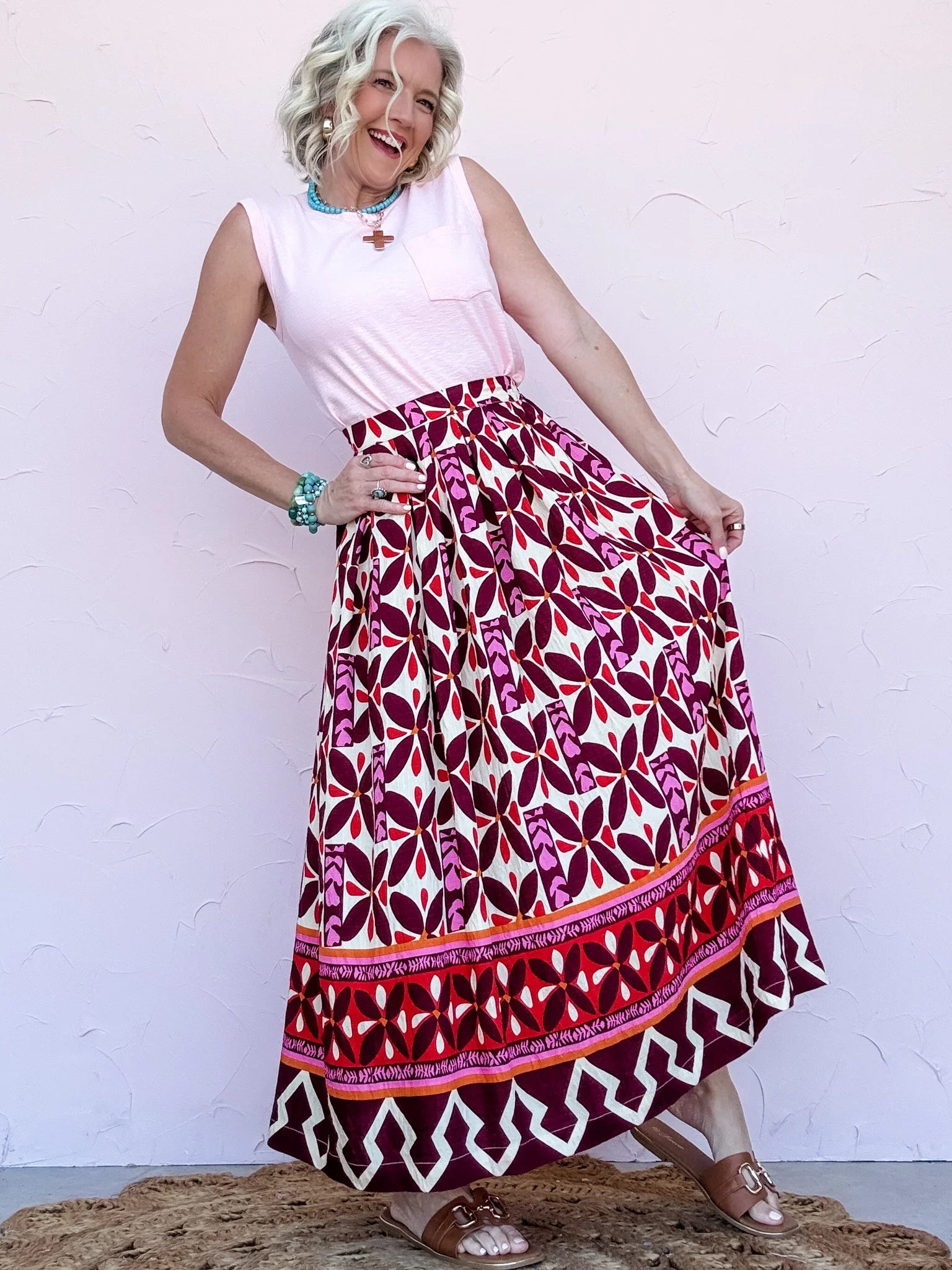 Sangria Sunset Skirt - 50% OFF