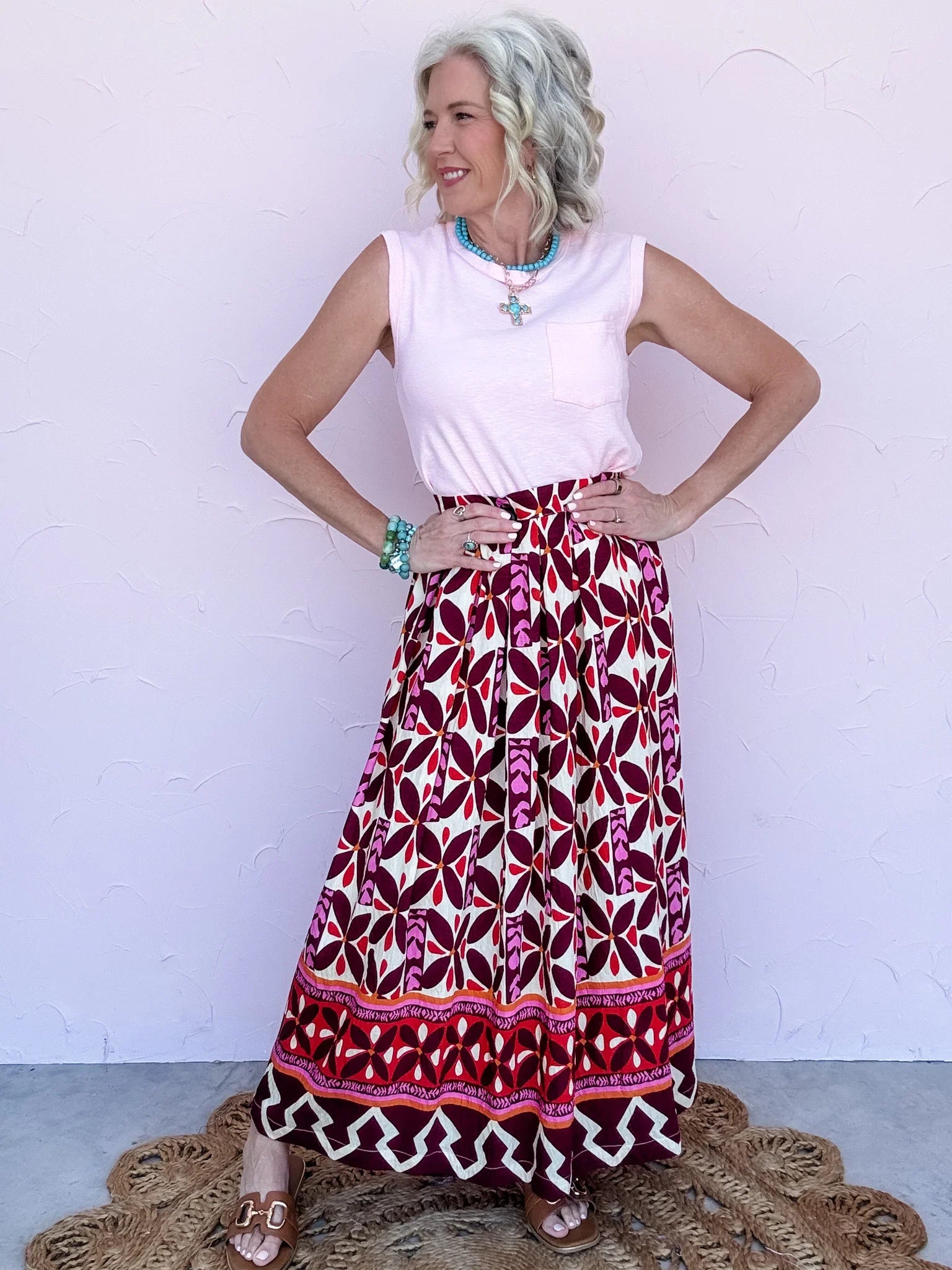 Sangria Sunset Skirt - 50% OFF