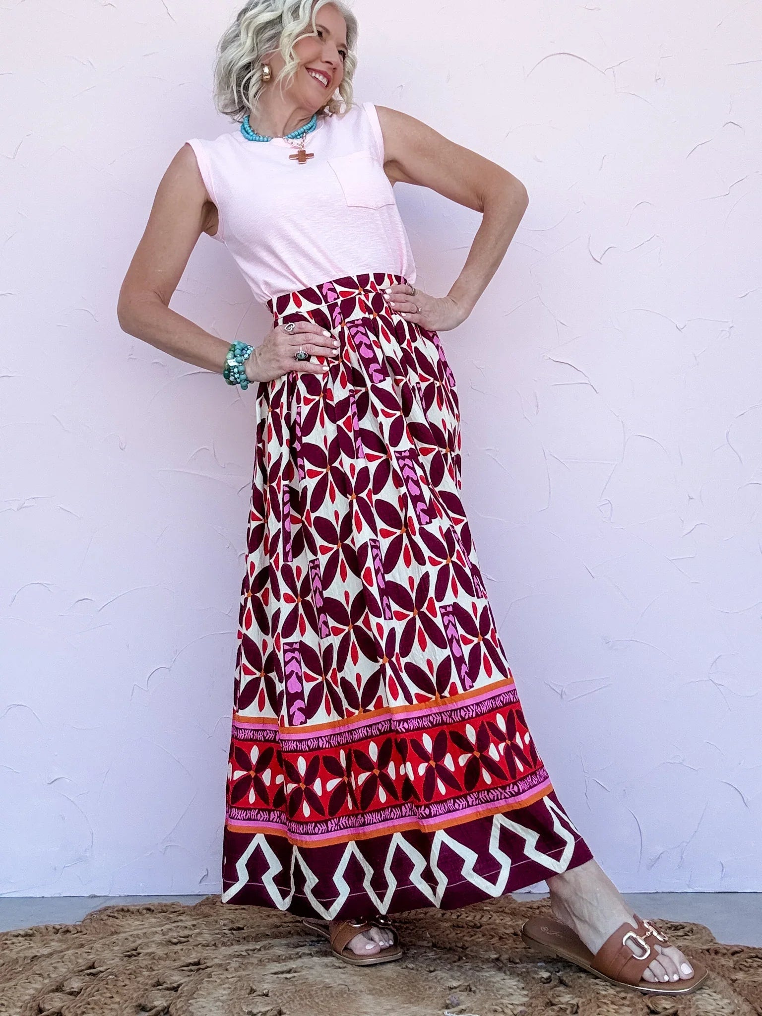 Sangria Sunset Skirt - 50% OFF