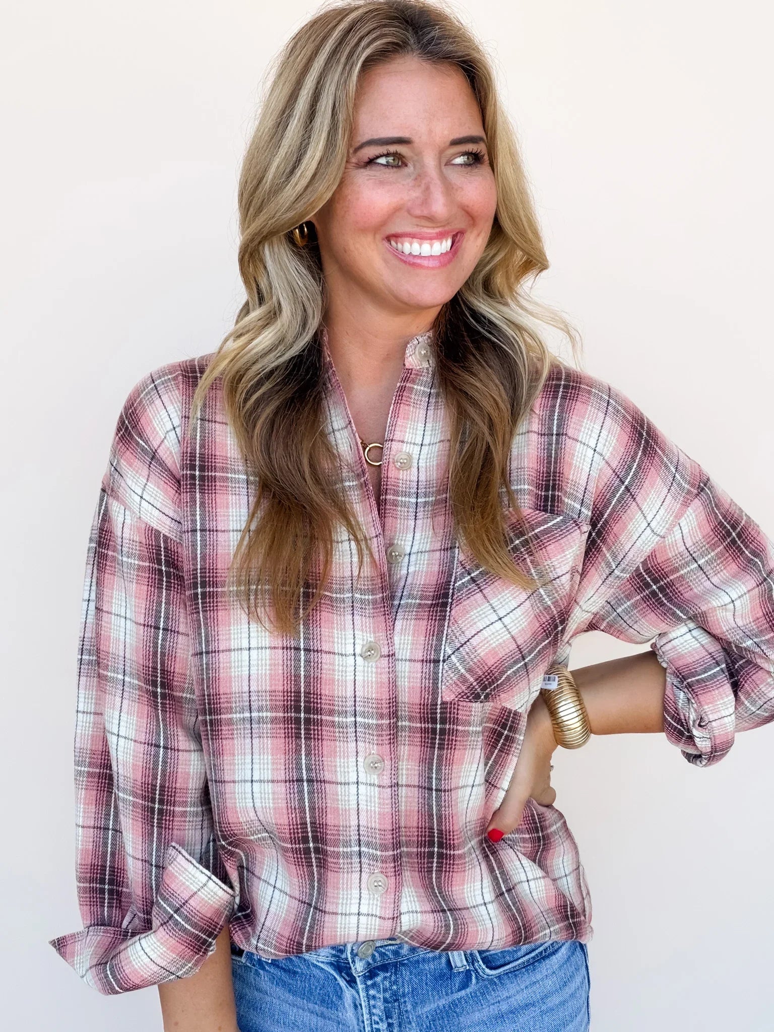 Free Range Top | Pink/Brown