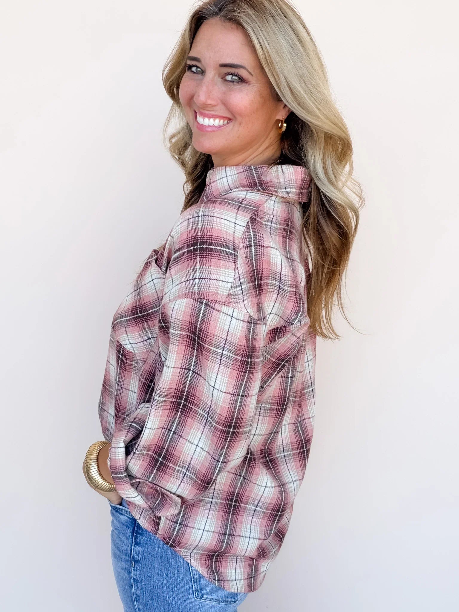 Free Range Top | Pink/Brown