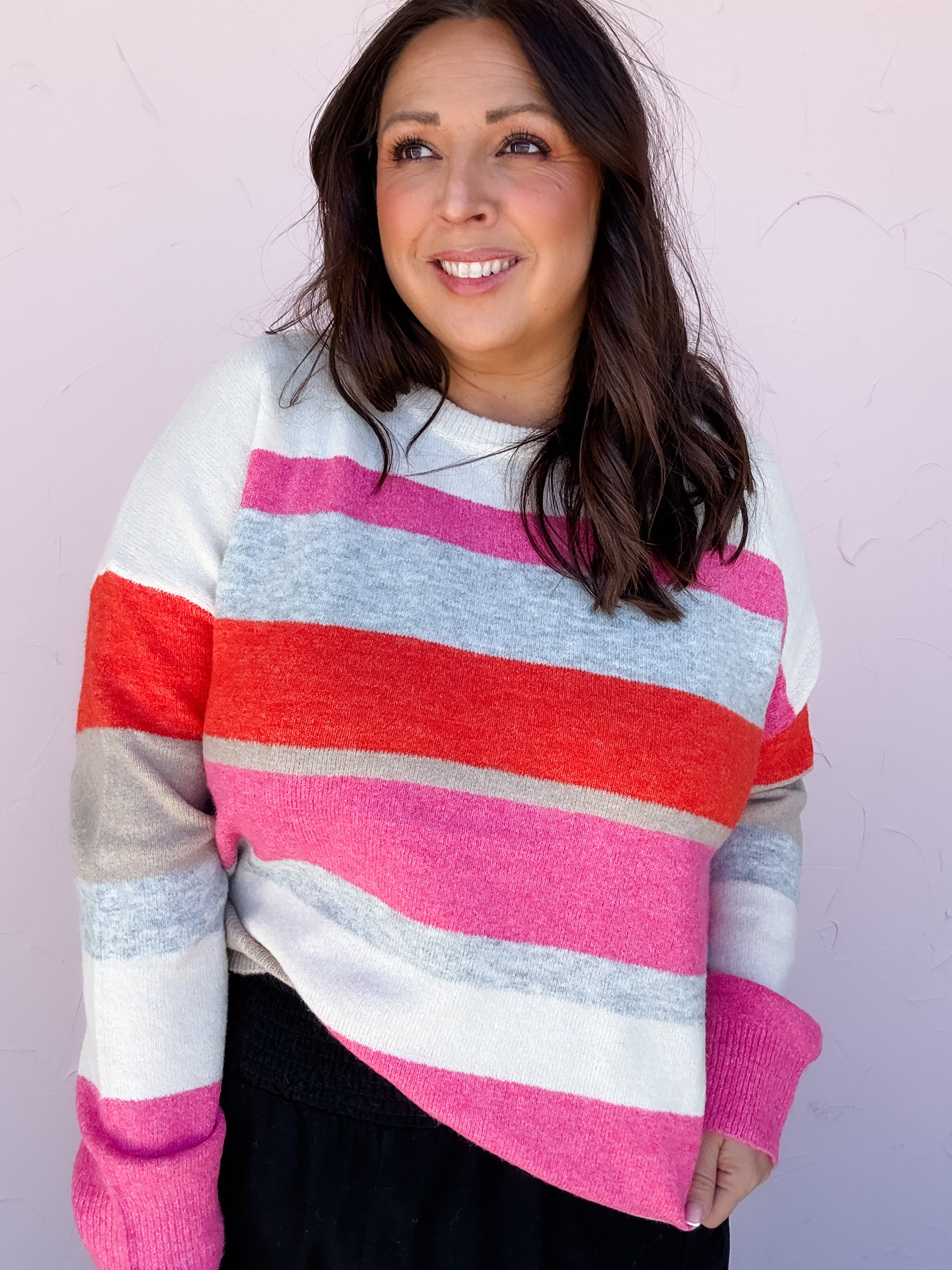 Bright Chill Stripe Sweater