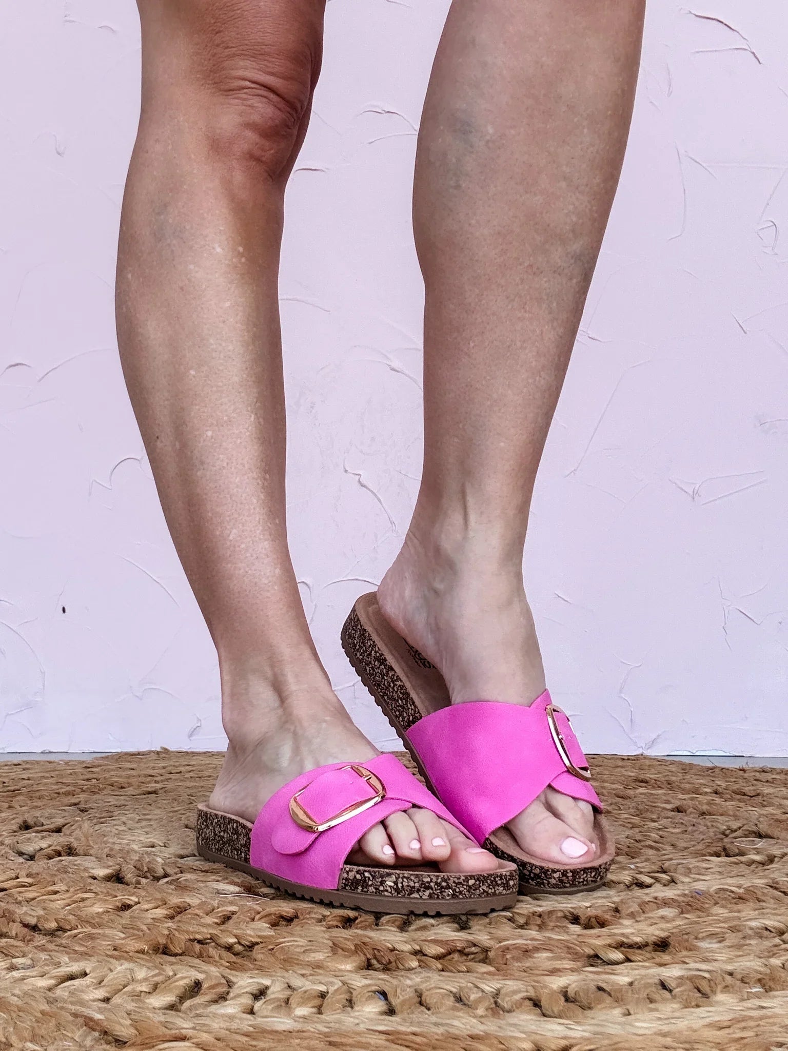 Everday PINK Buckle Sandals