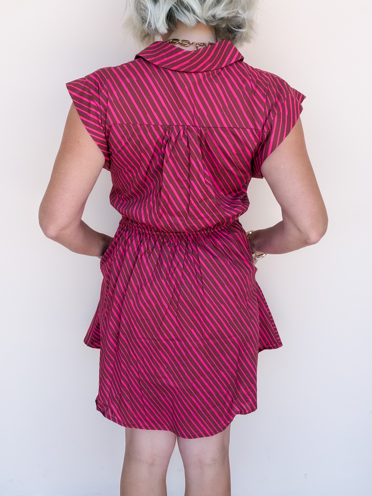 Sadie Jane Dress | Brown Fuchsia