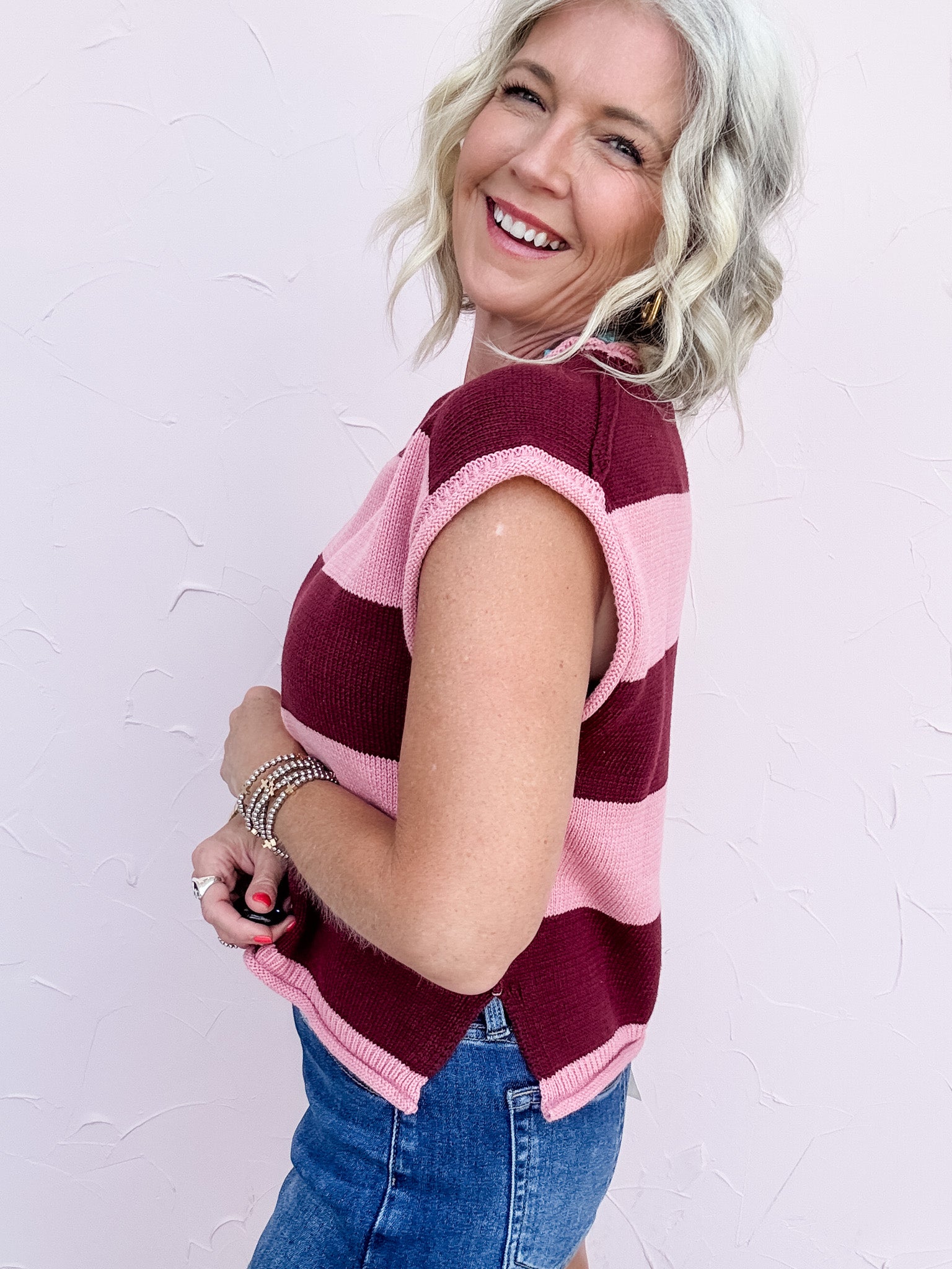 Simple Joys Stripe Knit Top