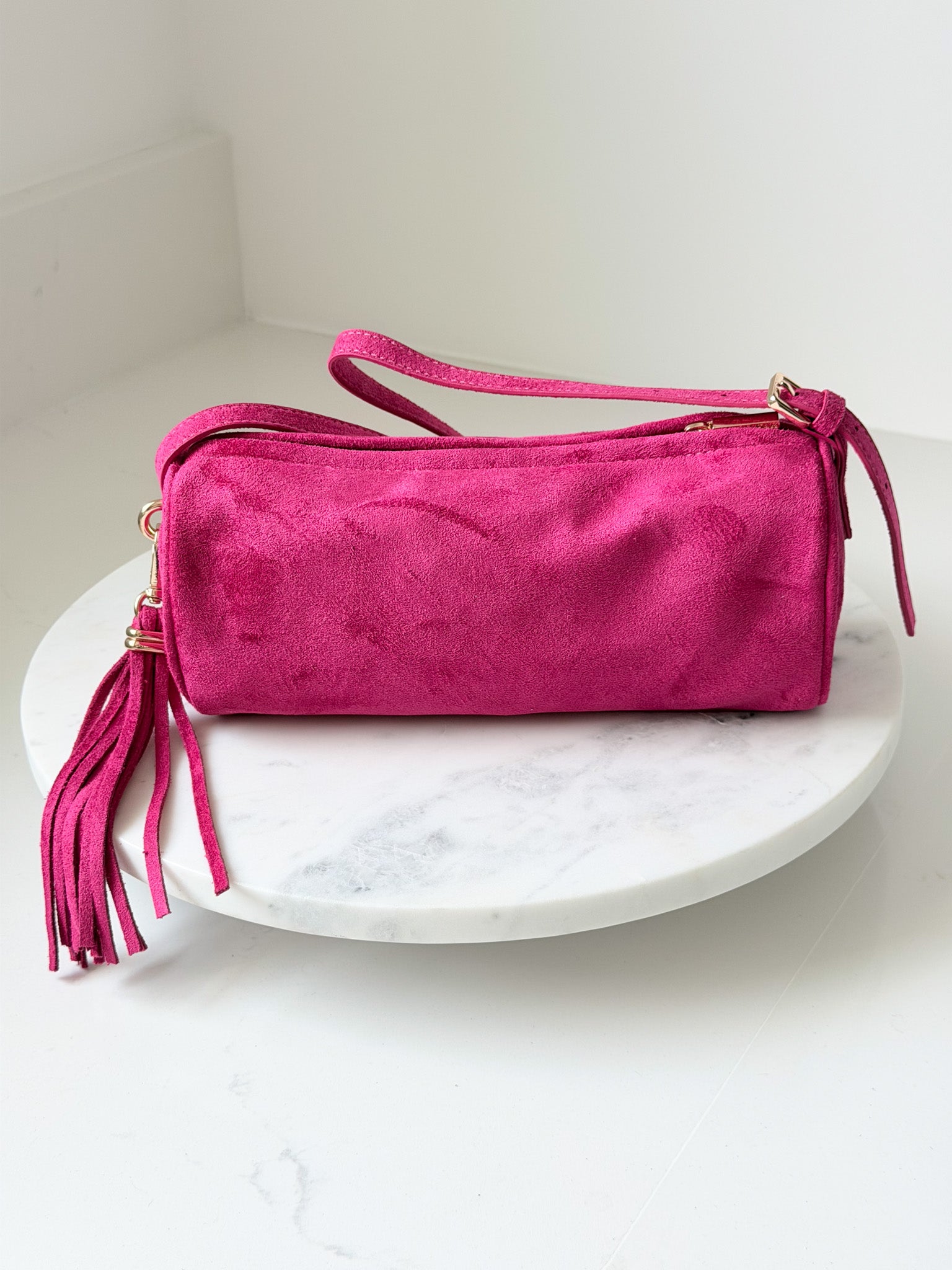 Kylie Barrel Shoulder Bag