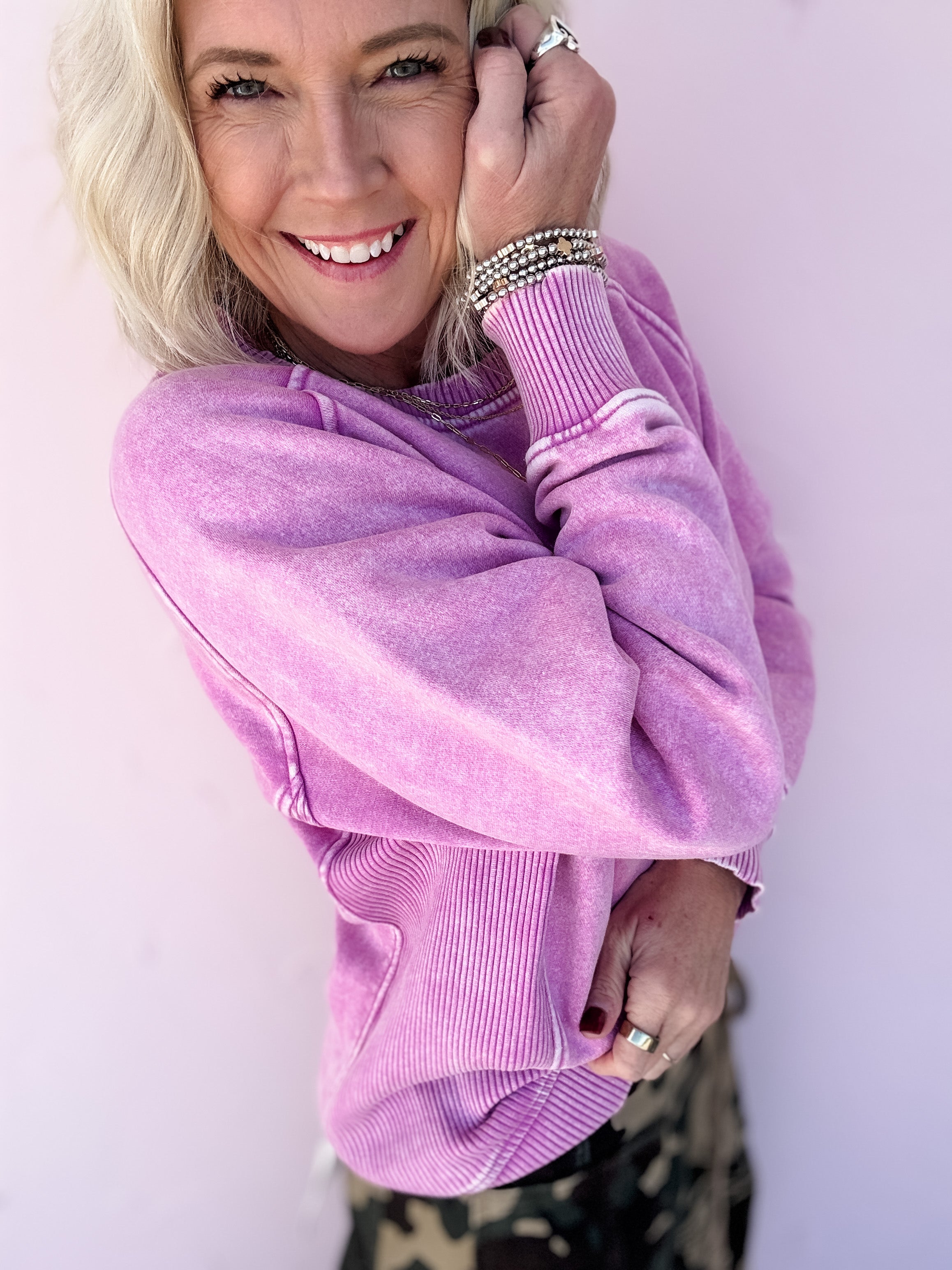 Pink Voltage Pullover