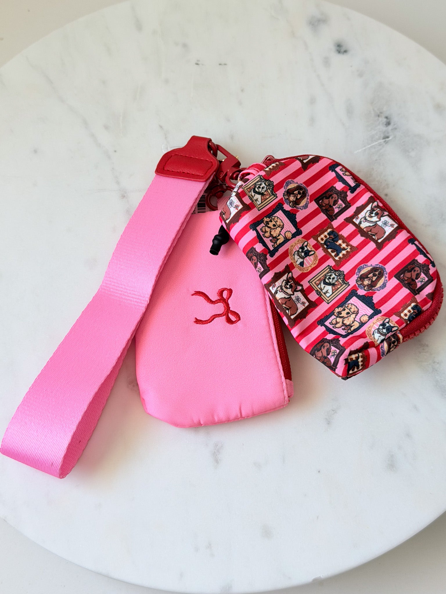 Peppermint Pup Wristlet