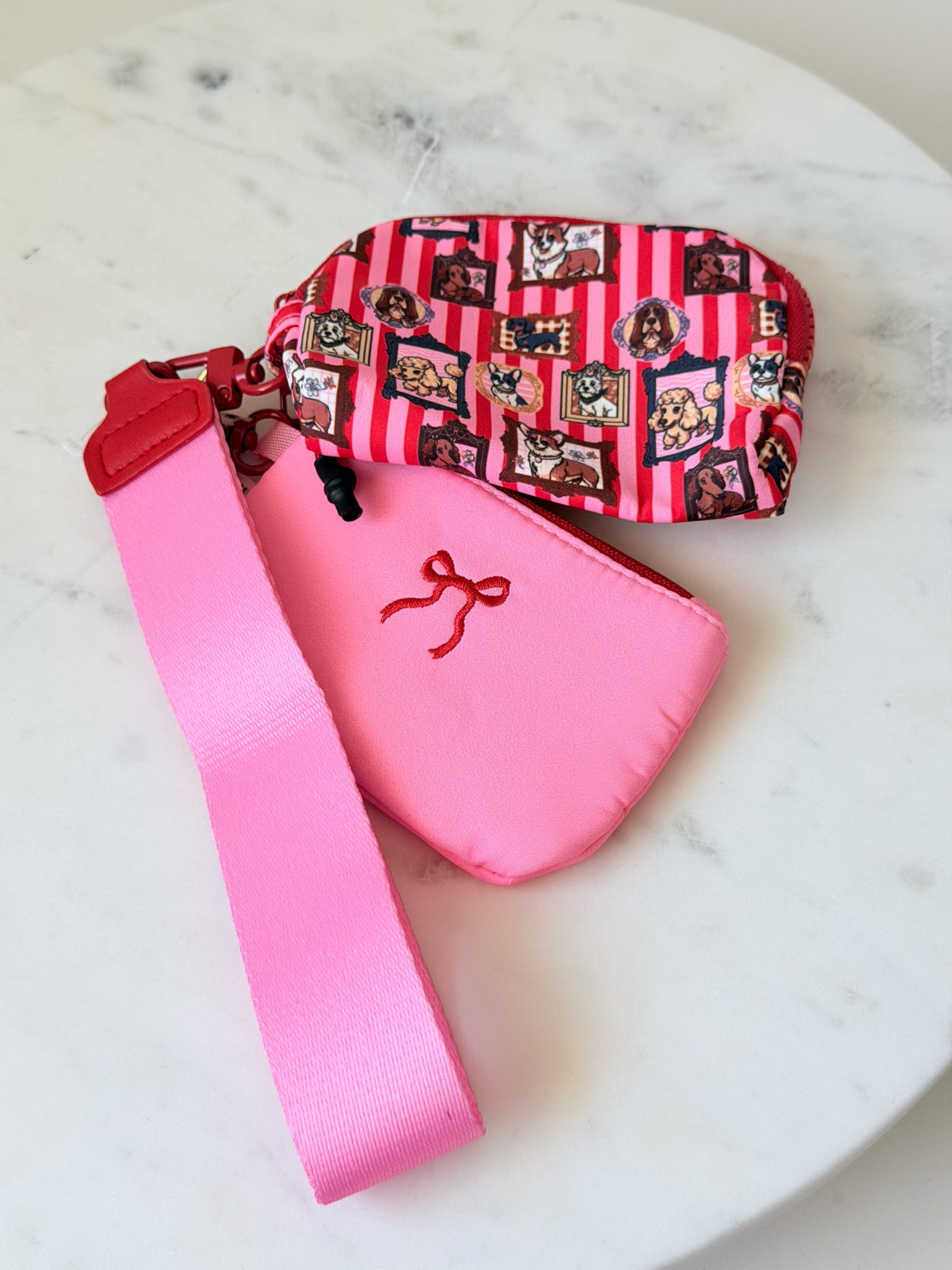 Peppermint Pup Wristlet