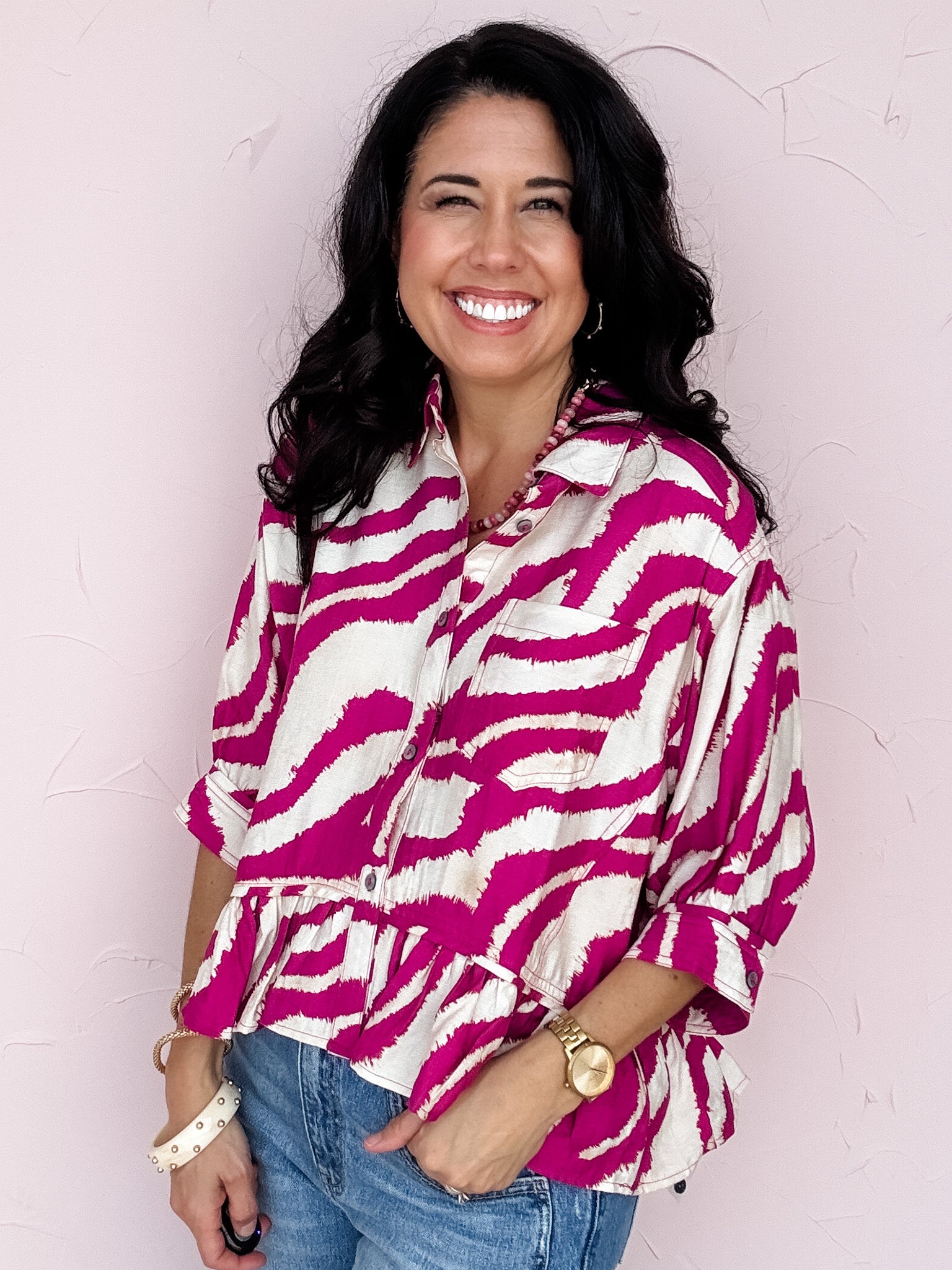 Wild About Magenta Top