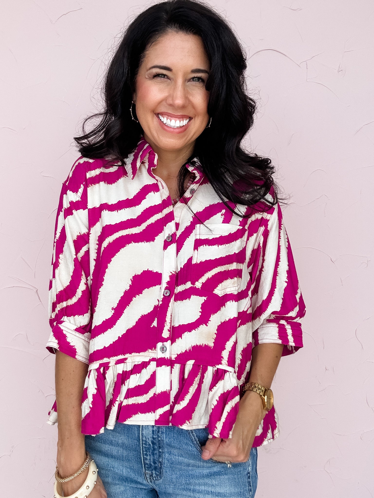 Wild About Magenta Top