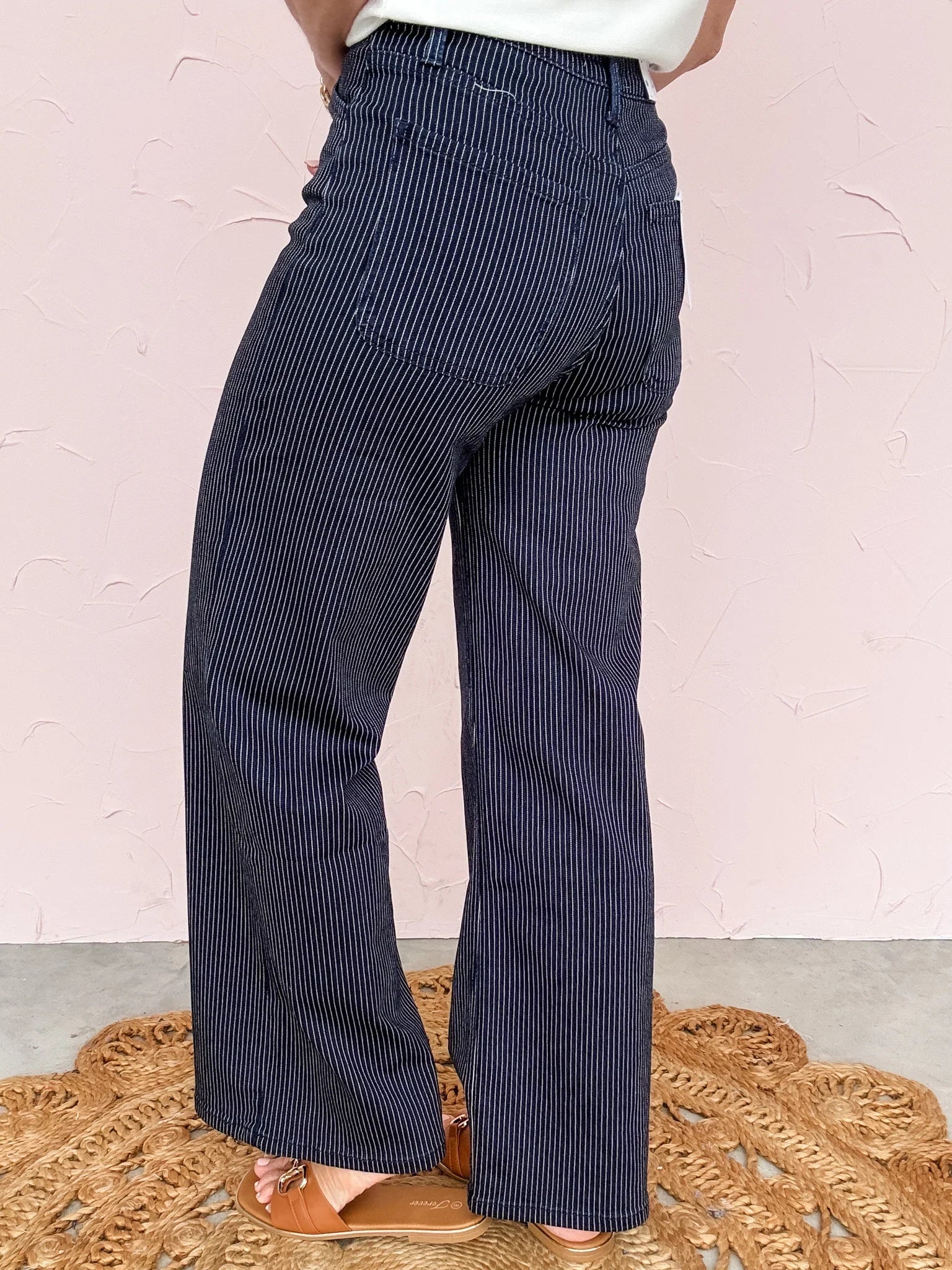 Midnight Pinstripe Denim