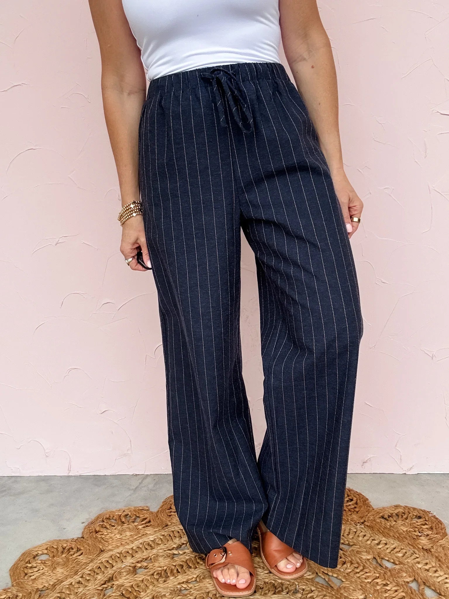 Pinstripe Poise Pants - 30% Off