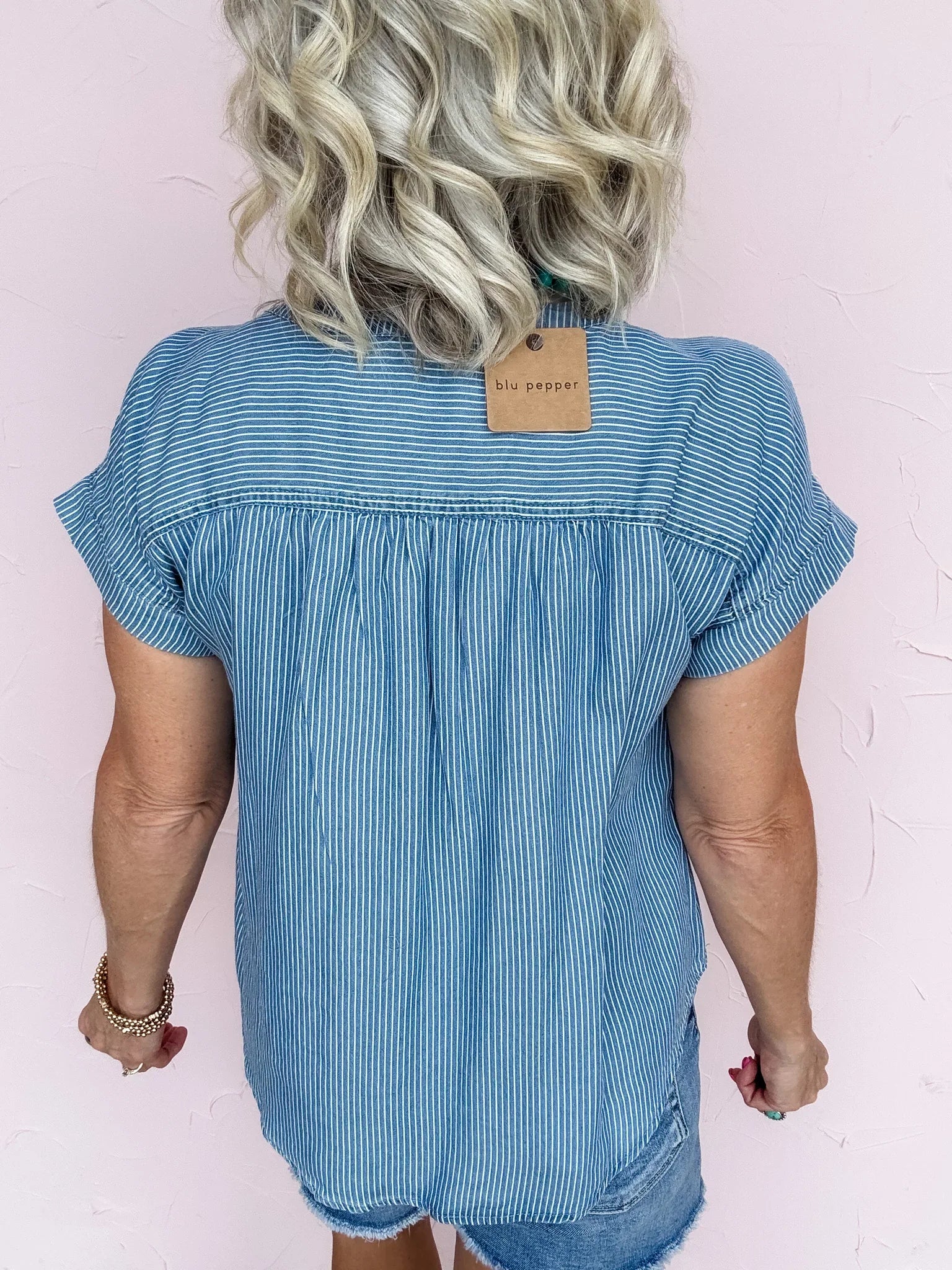 Blue Jean Beauty Top