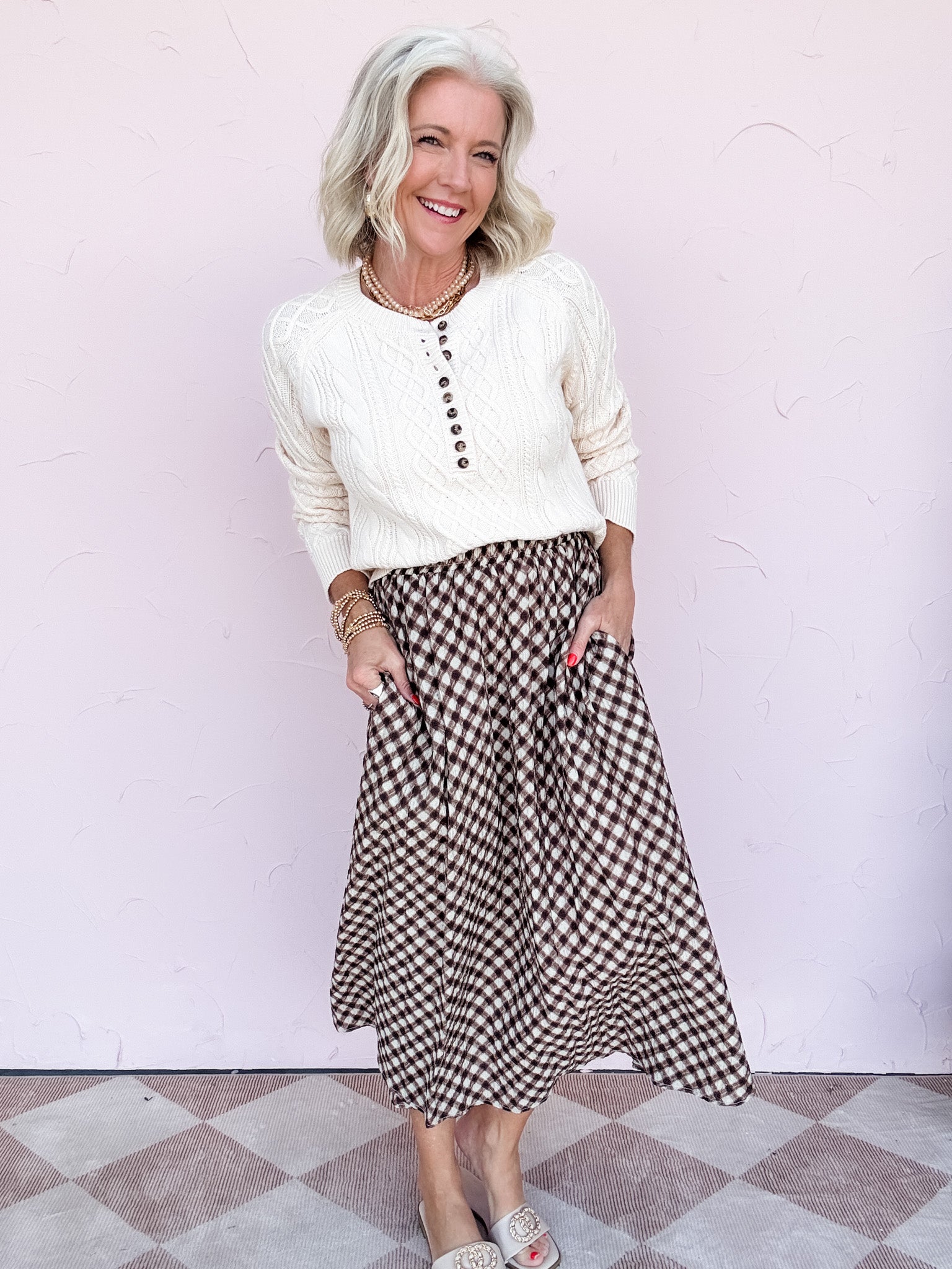 Check to Check Skirt