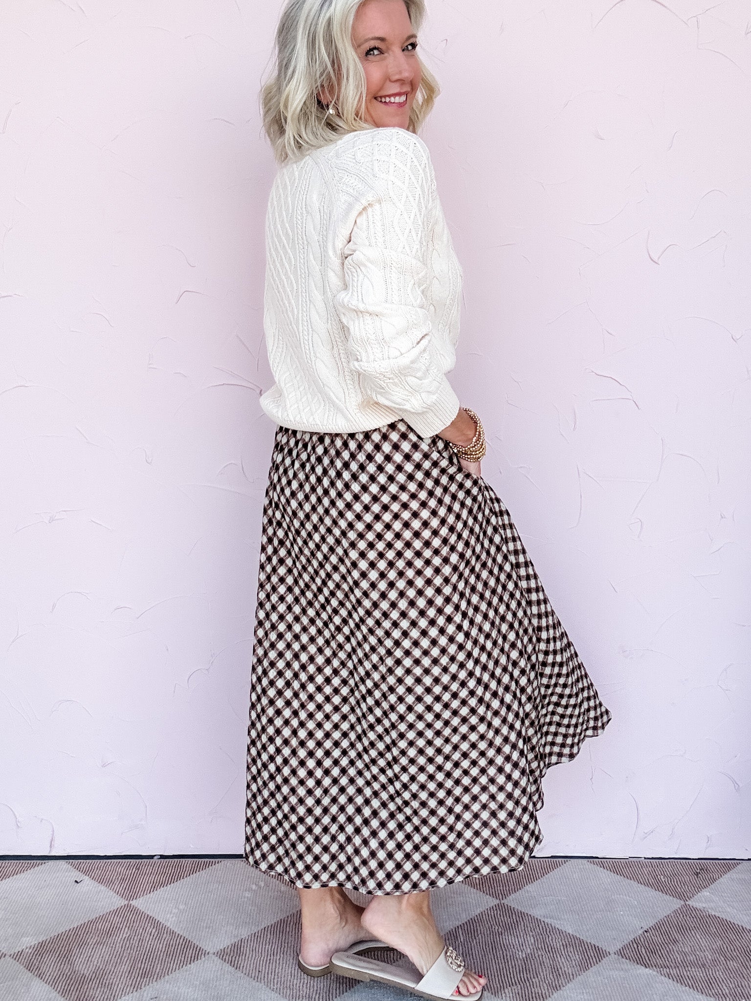 Check to Check Skirt