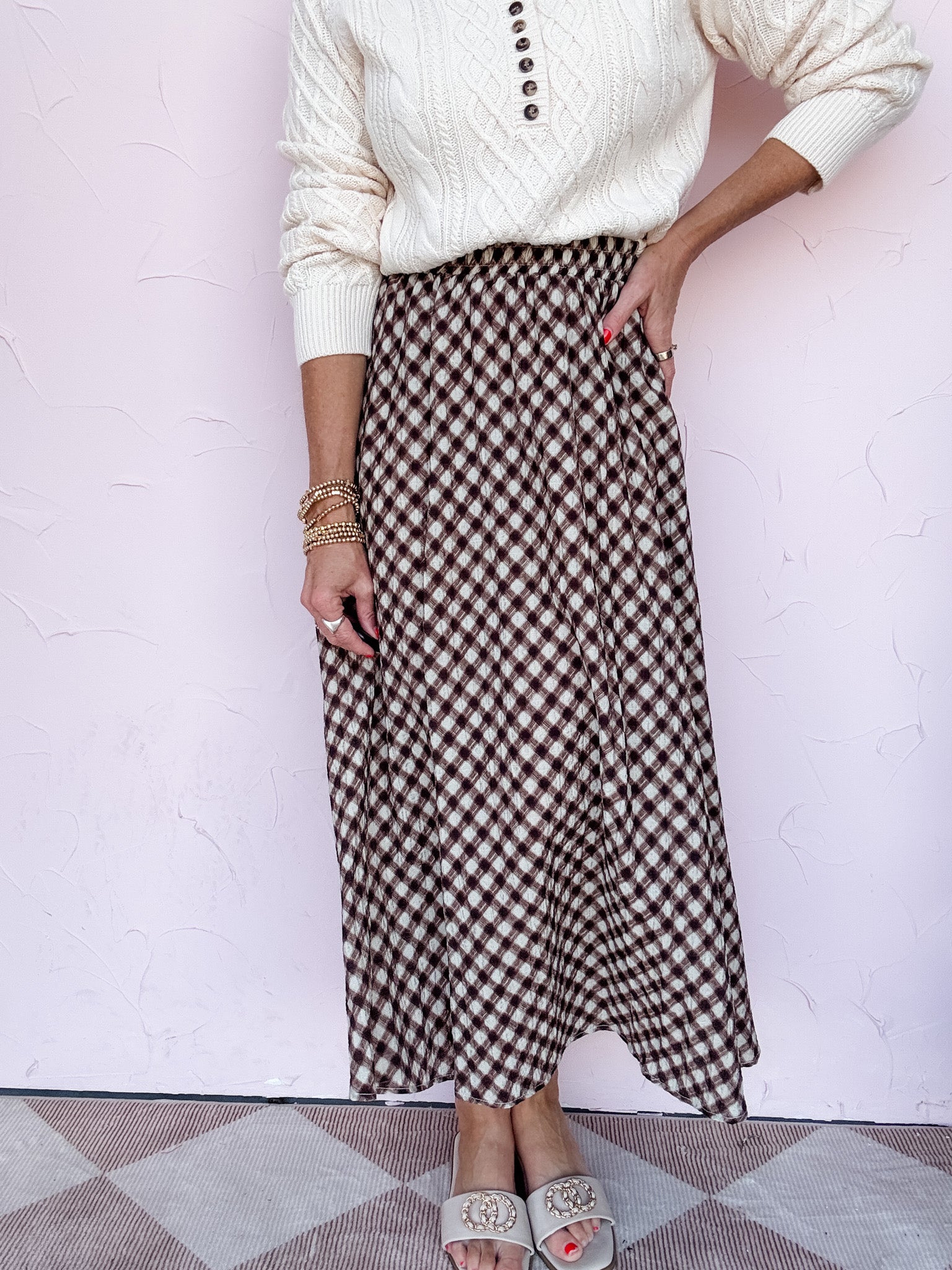 Check to Check Skirt