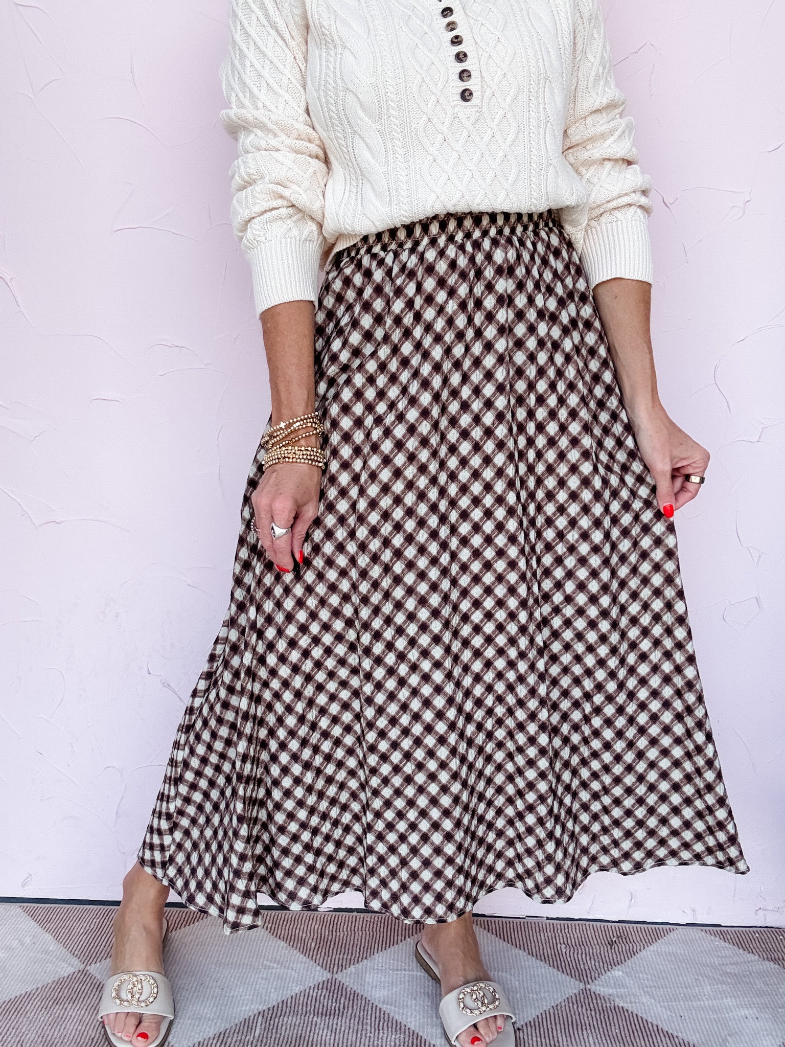 Check to Check Skirt