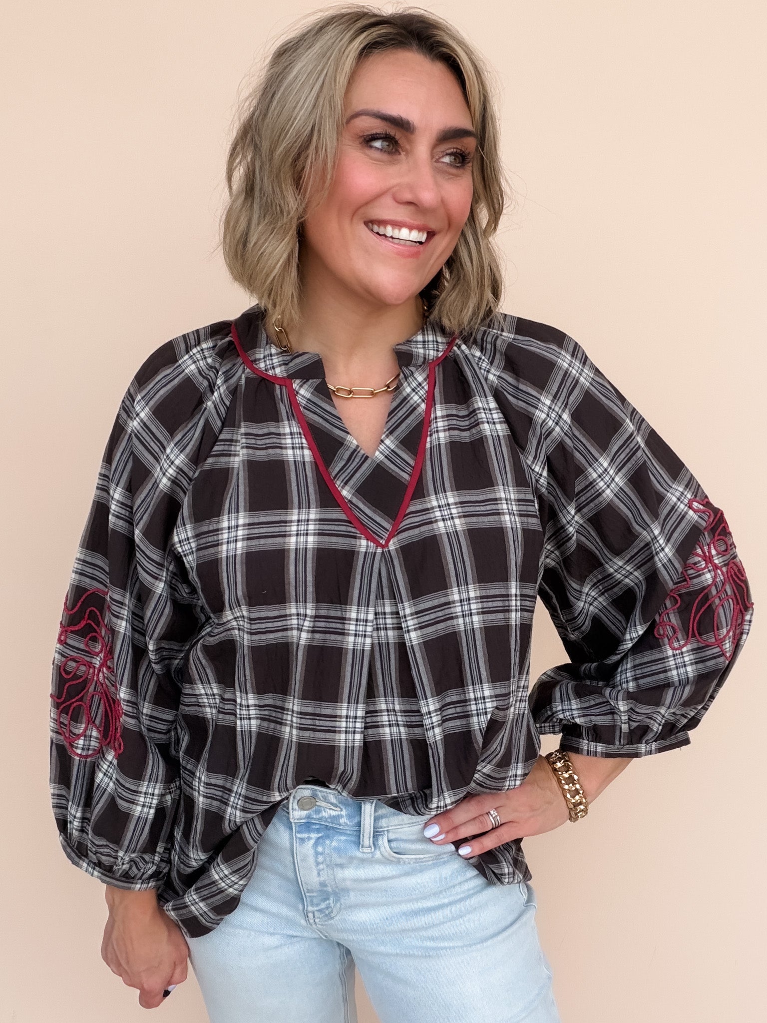 Briar Plaid Top