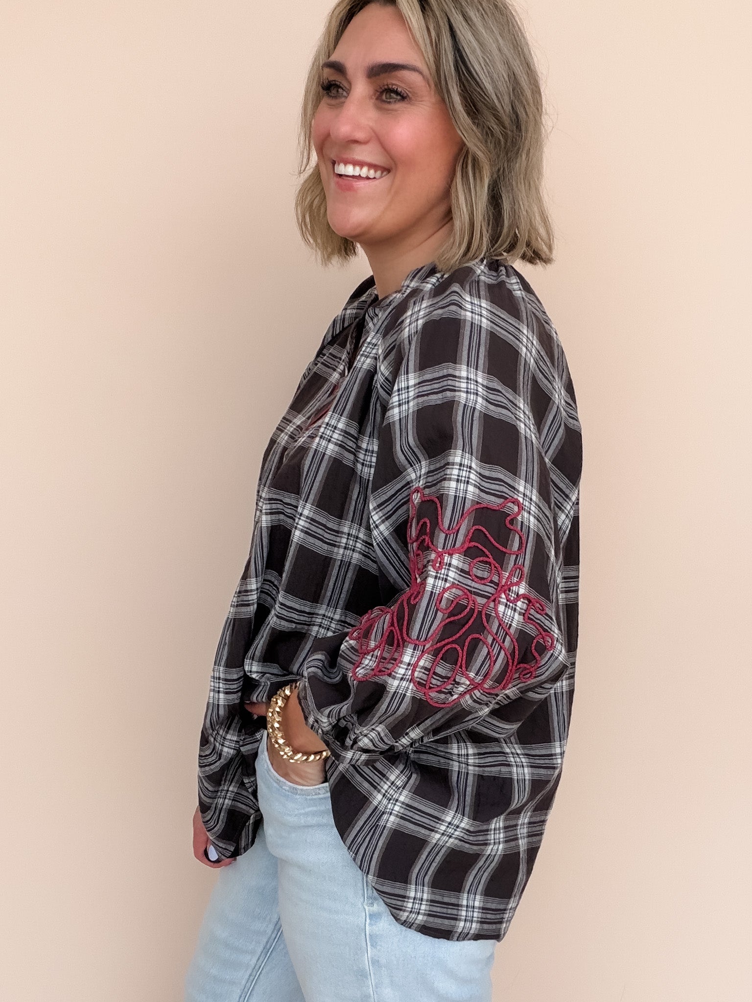 Briar Plaid Top