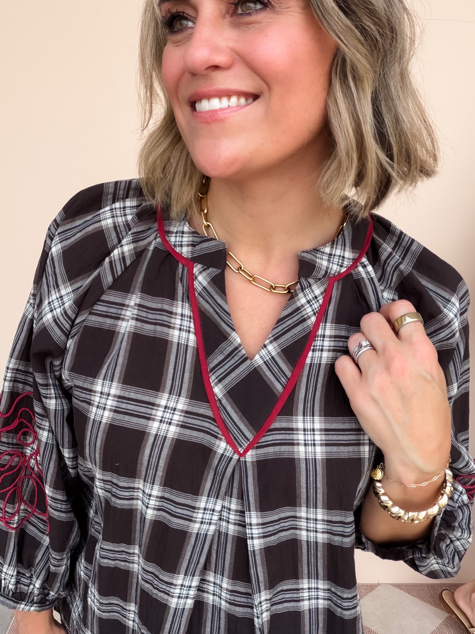 Briar Plaid Top
