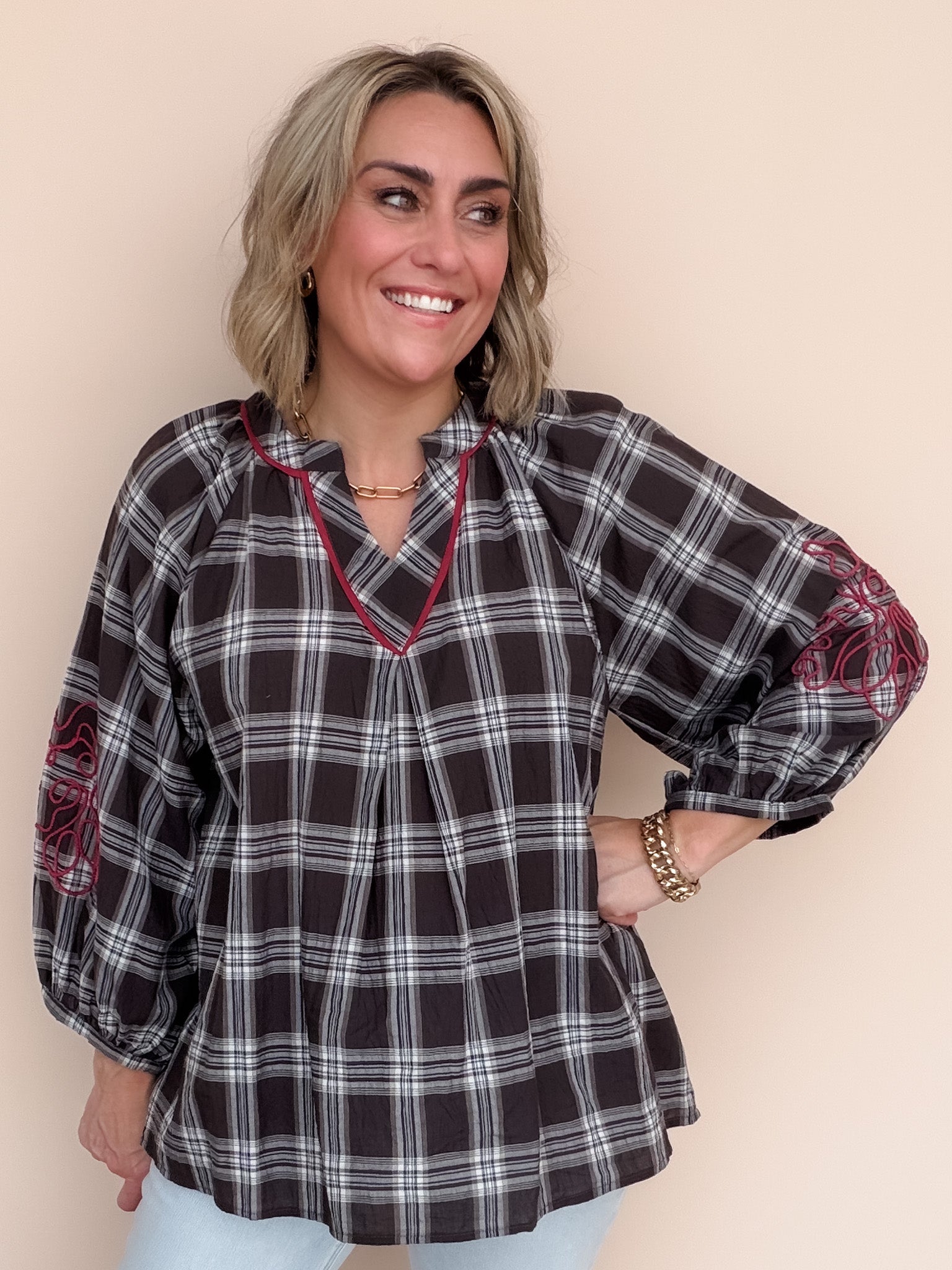 Briar Plaid Top