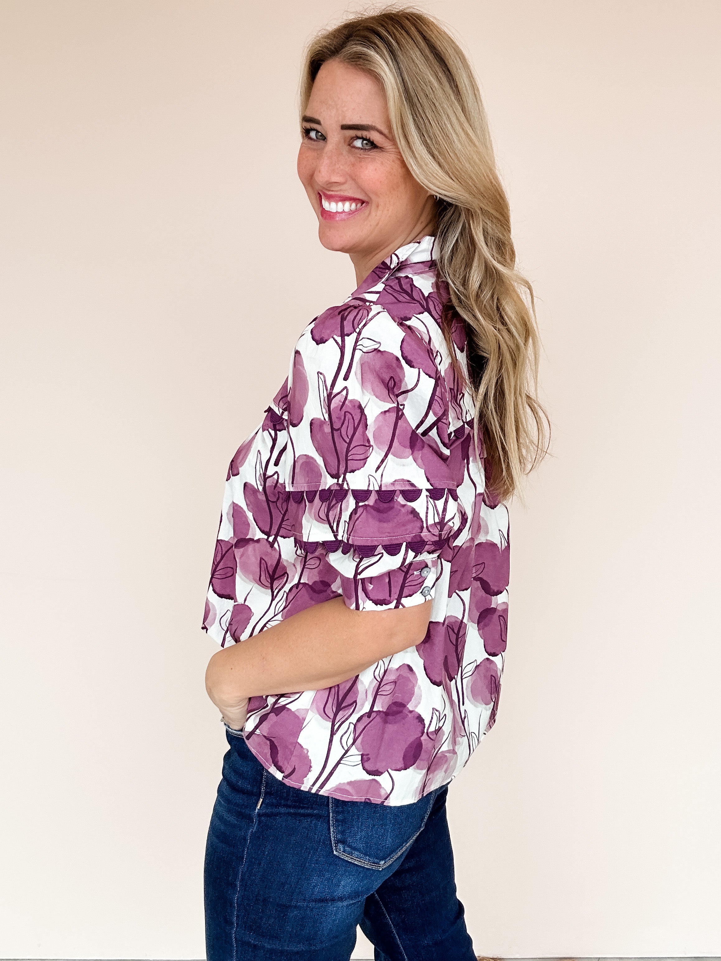 Plum Posy Top