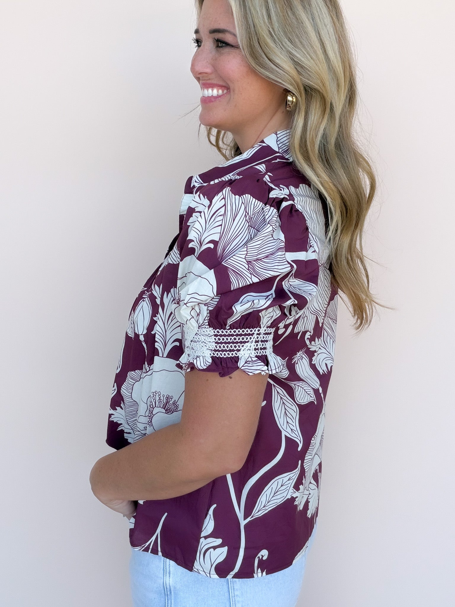 Botanica Scallop Top