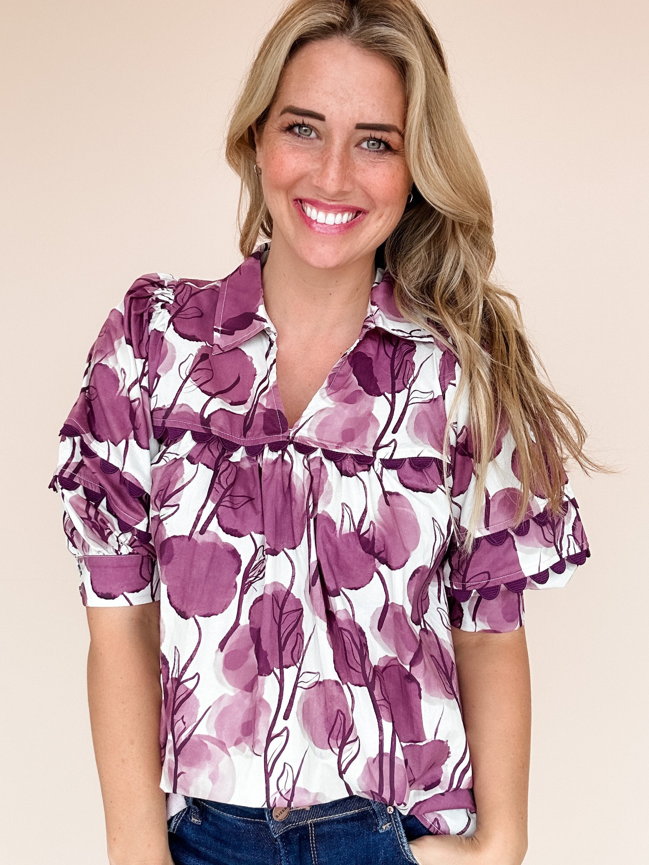 Plum Posy Top