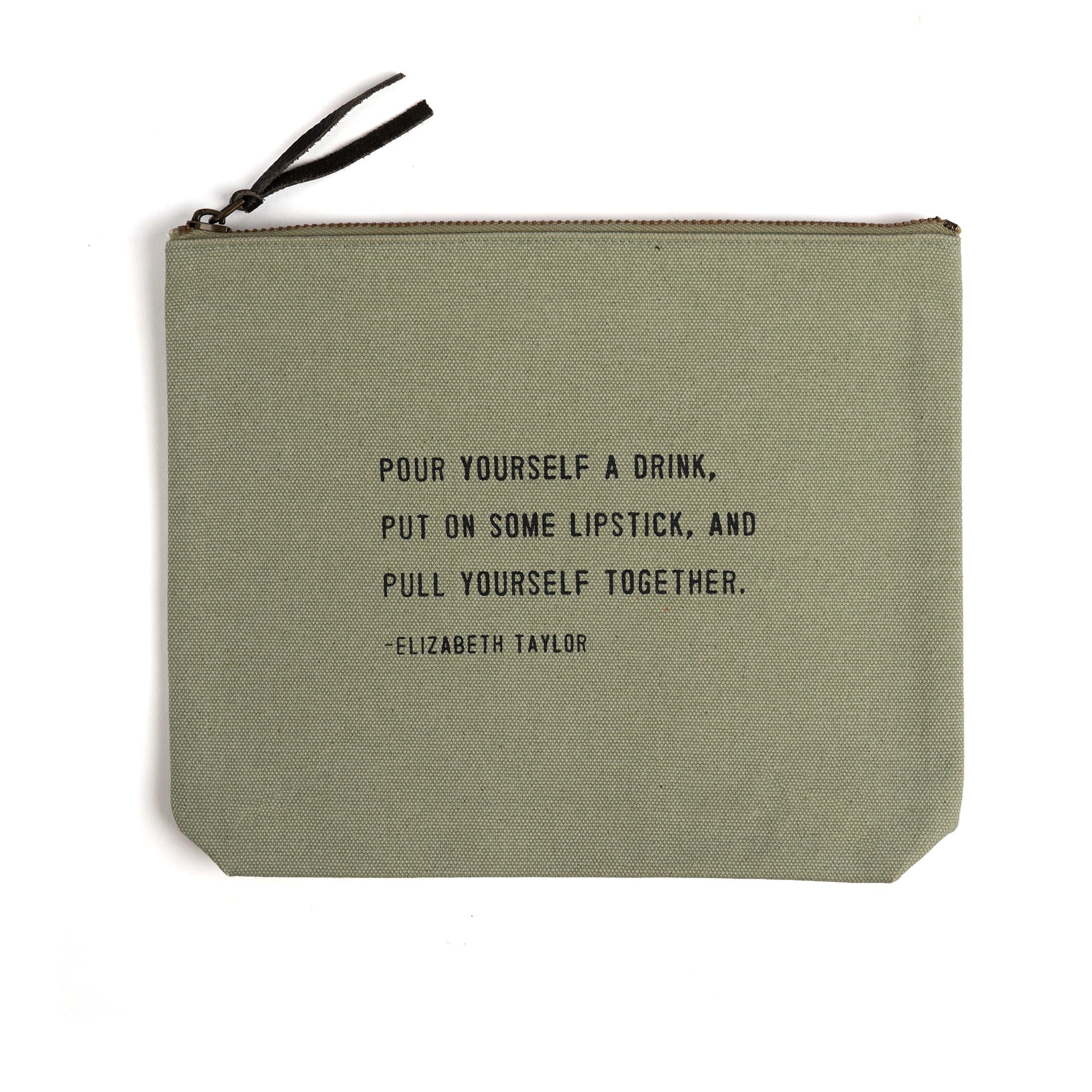 Pull Yourself Together (Elizabeth Taylor) Canvas Zip Bag