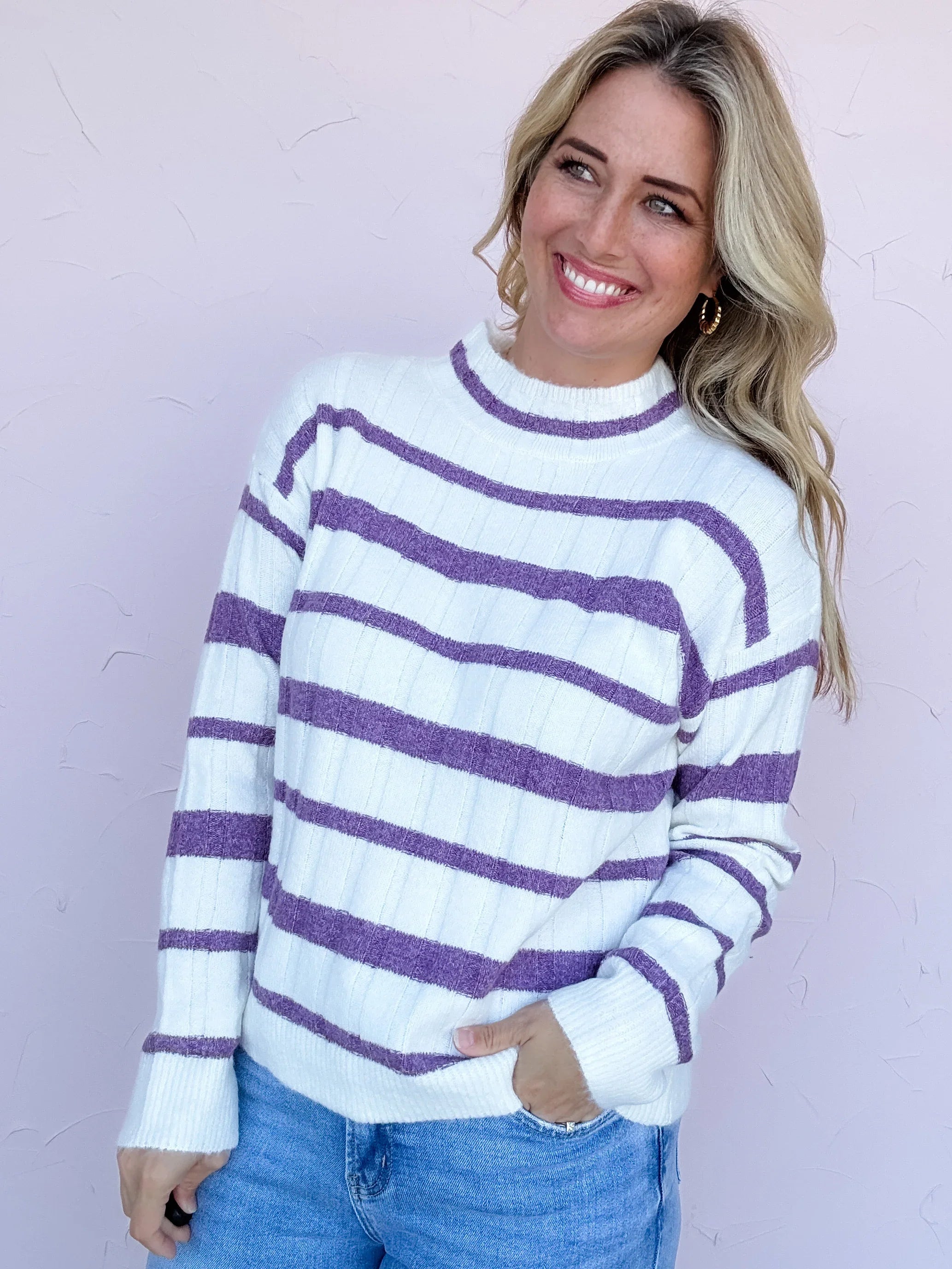 Lilac Horizon Sweater