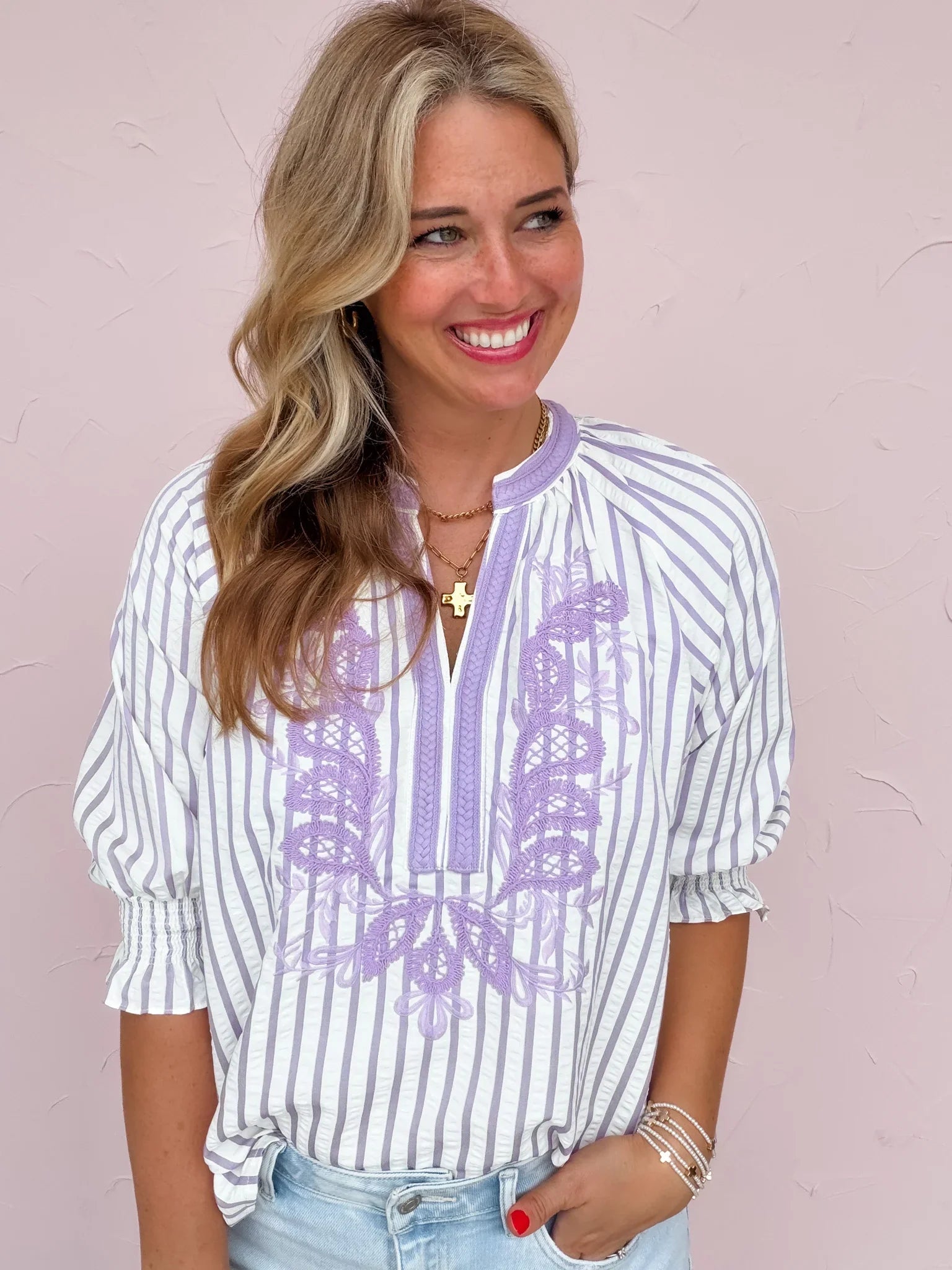 Provence Stripe Top