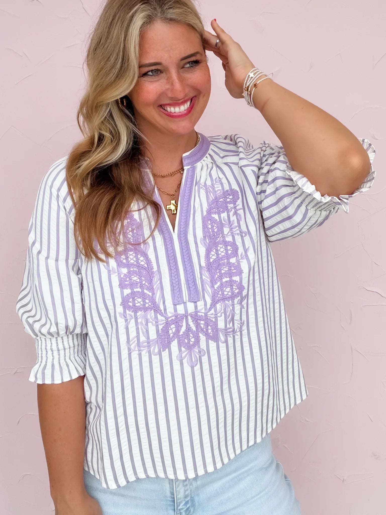 Provence Stripe Top