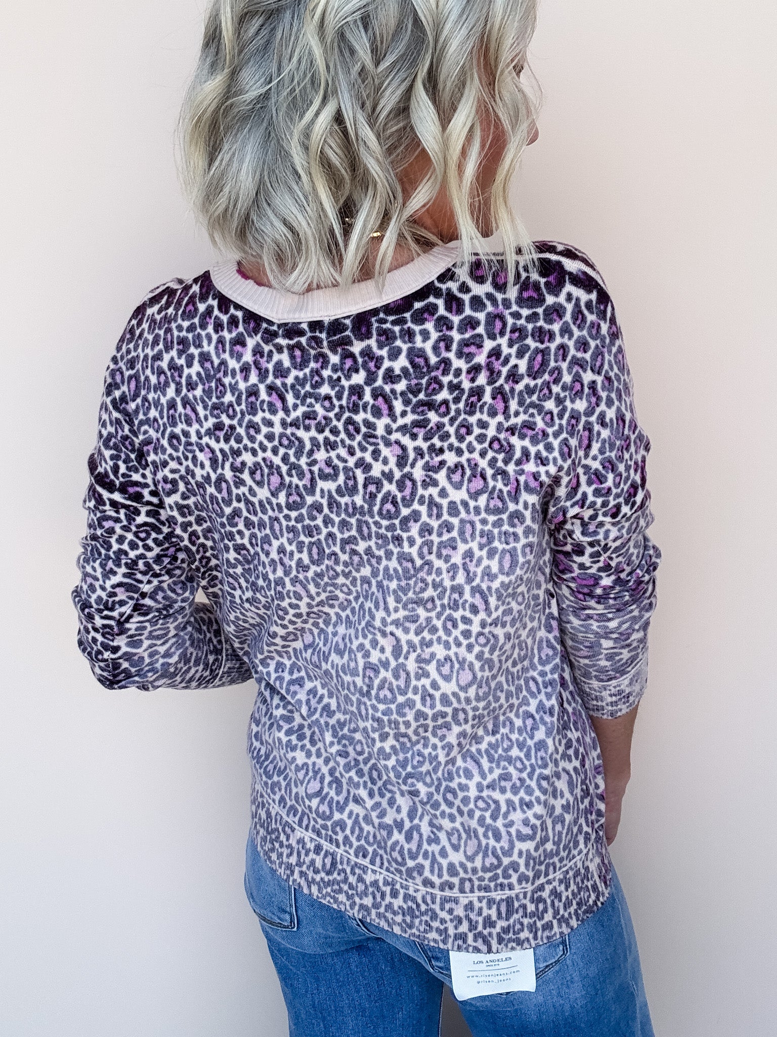 Spotted Plum Sweater