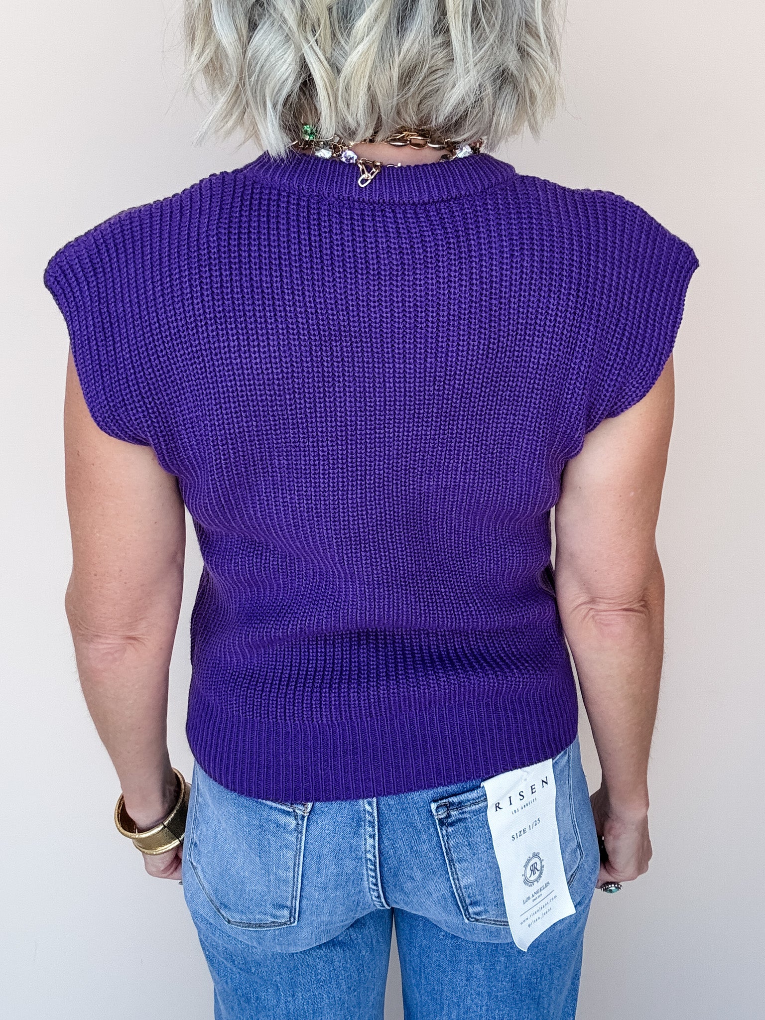 Macy Knit Top | Purple