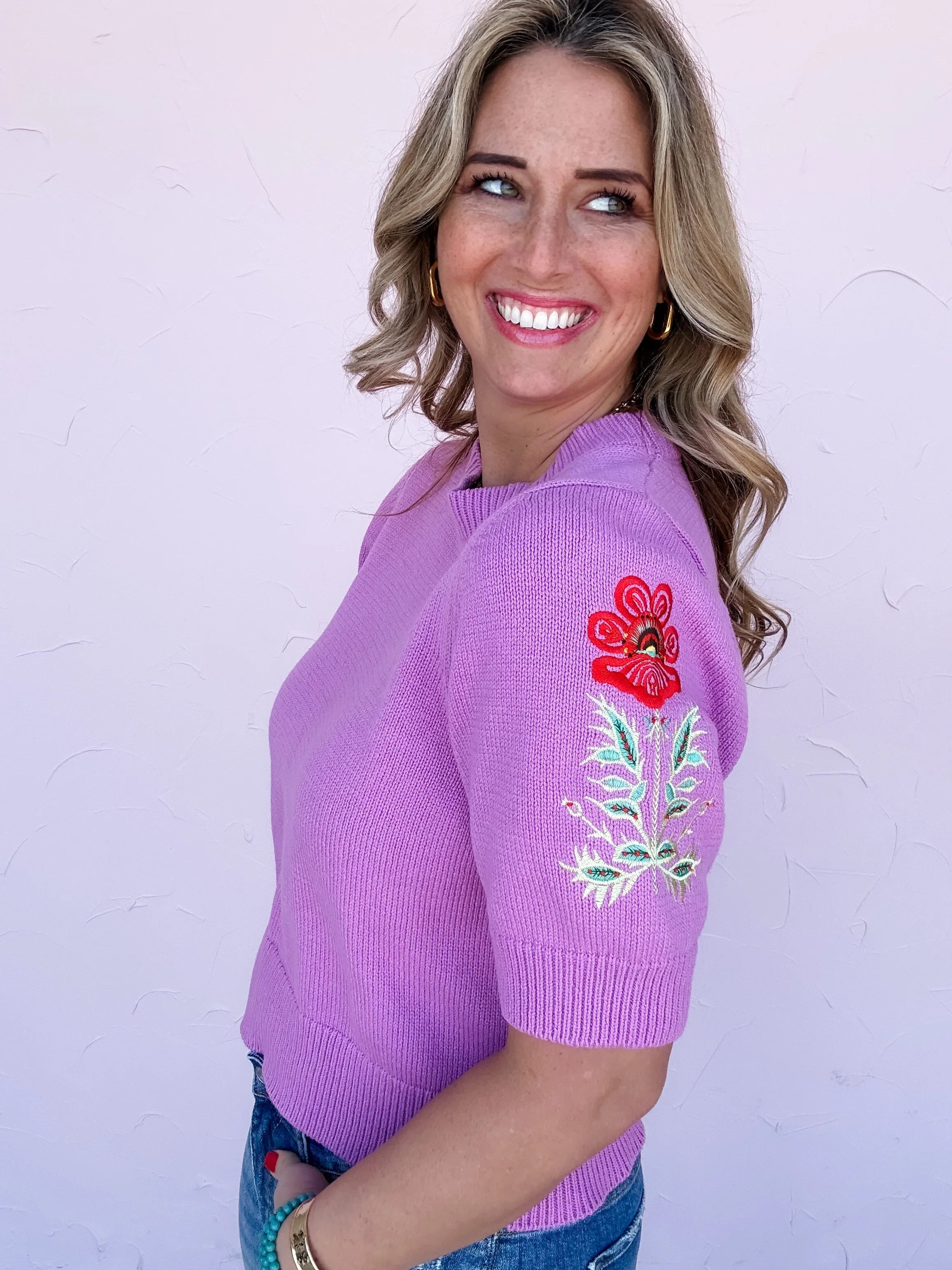 Lavender Lane Knit Top