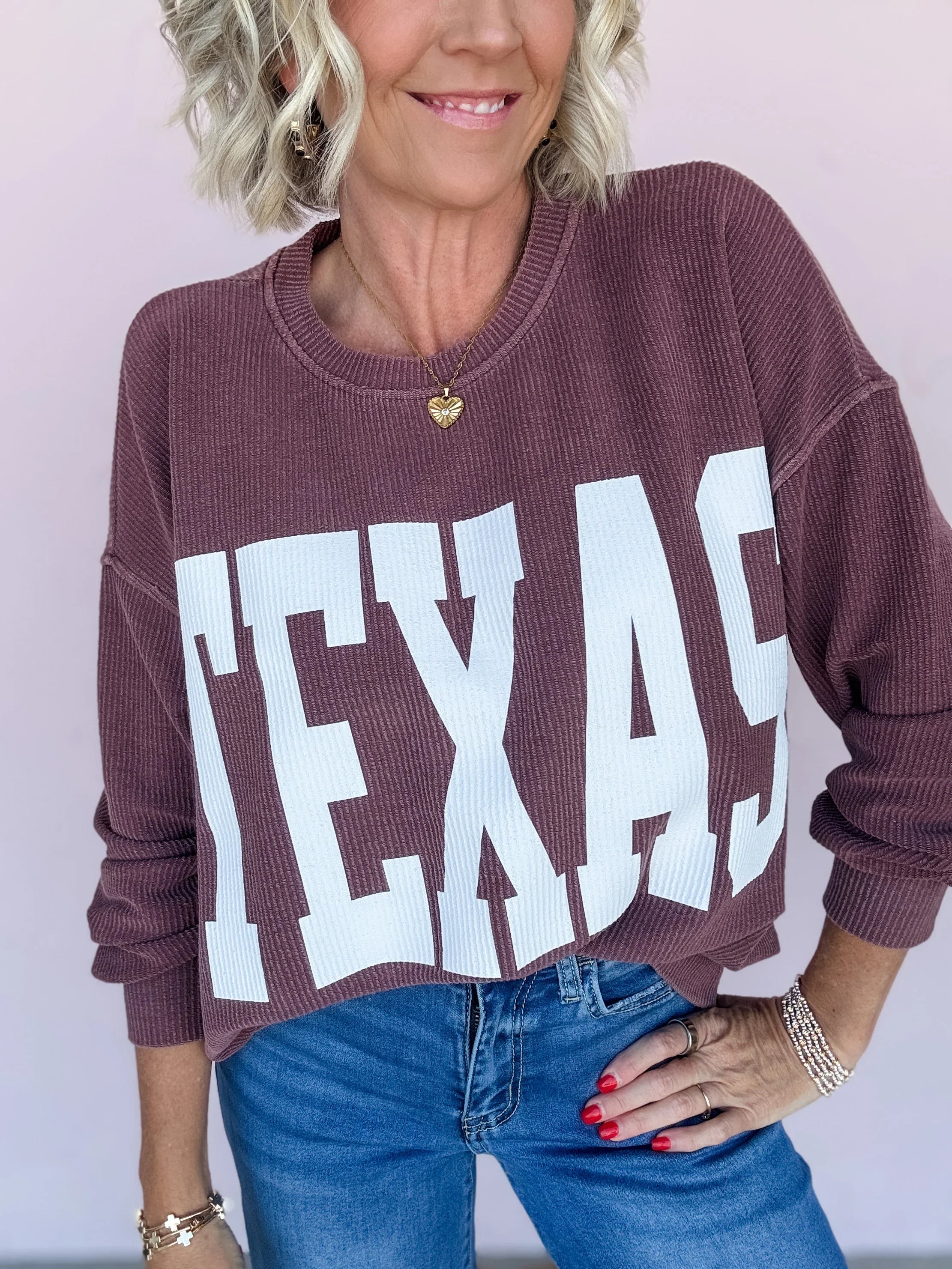 Texas Roots Ribbed Pullover