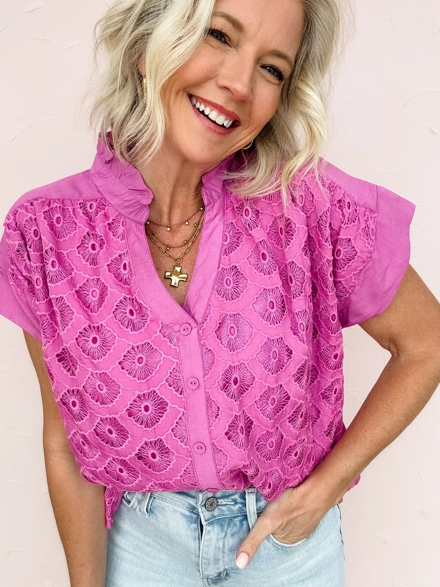 Clear Skies Textured Top