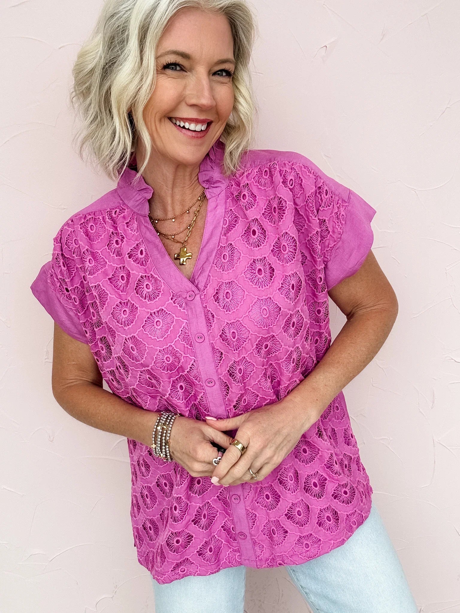 Clear Skies Textured Top