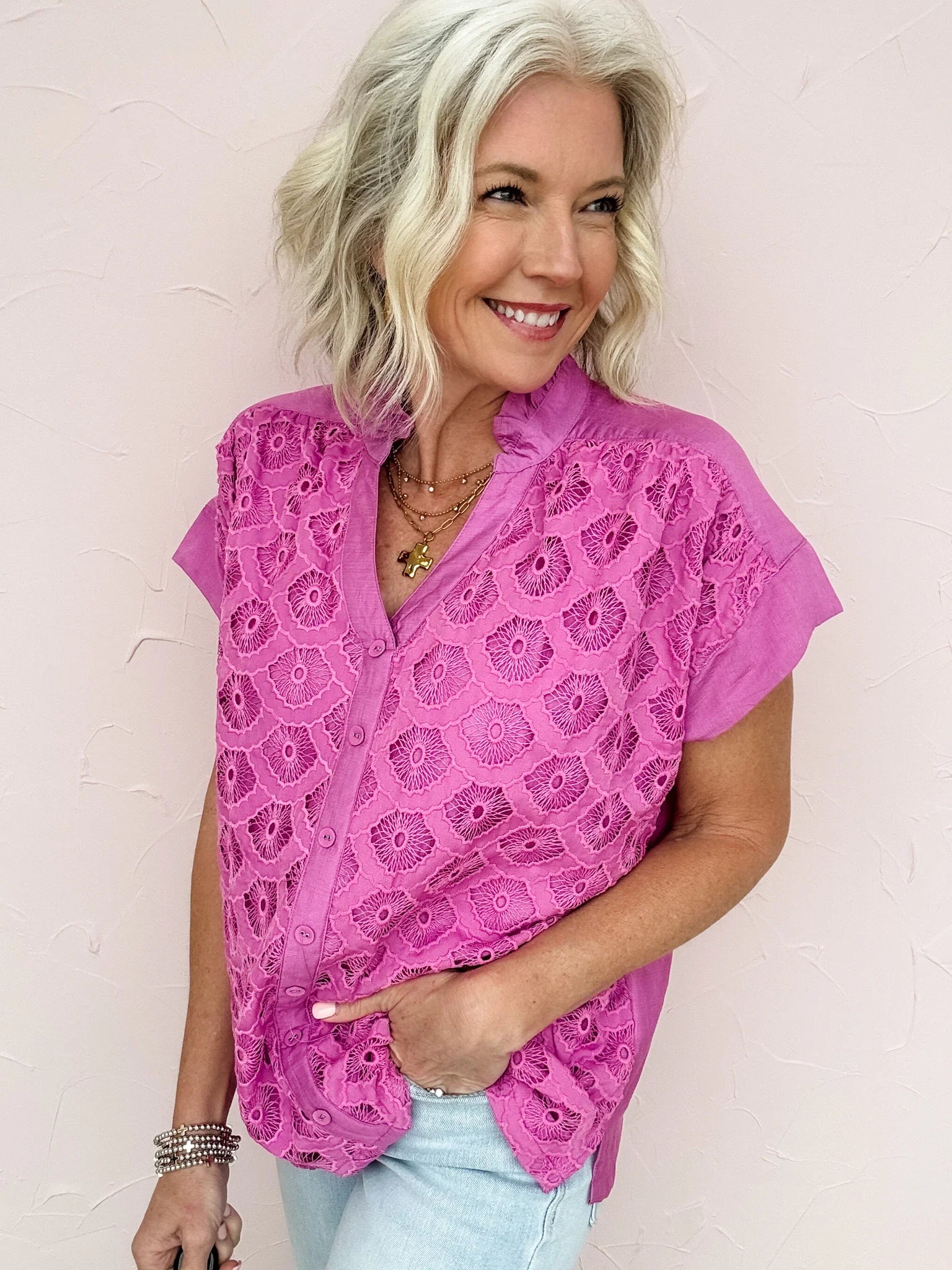 Clear Skies Textured Top