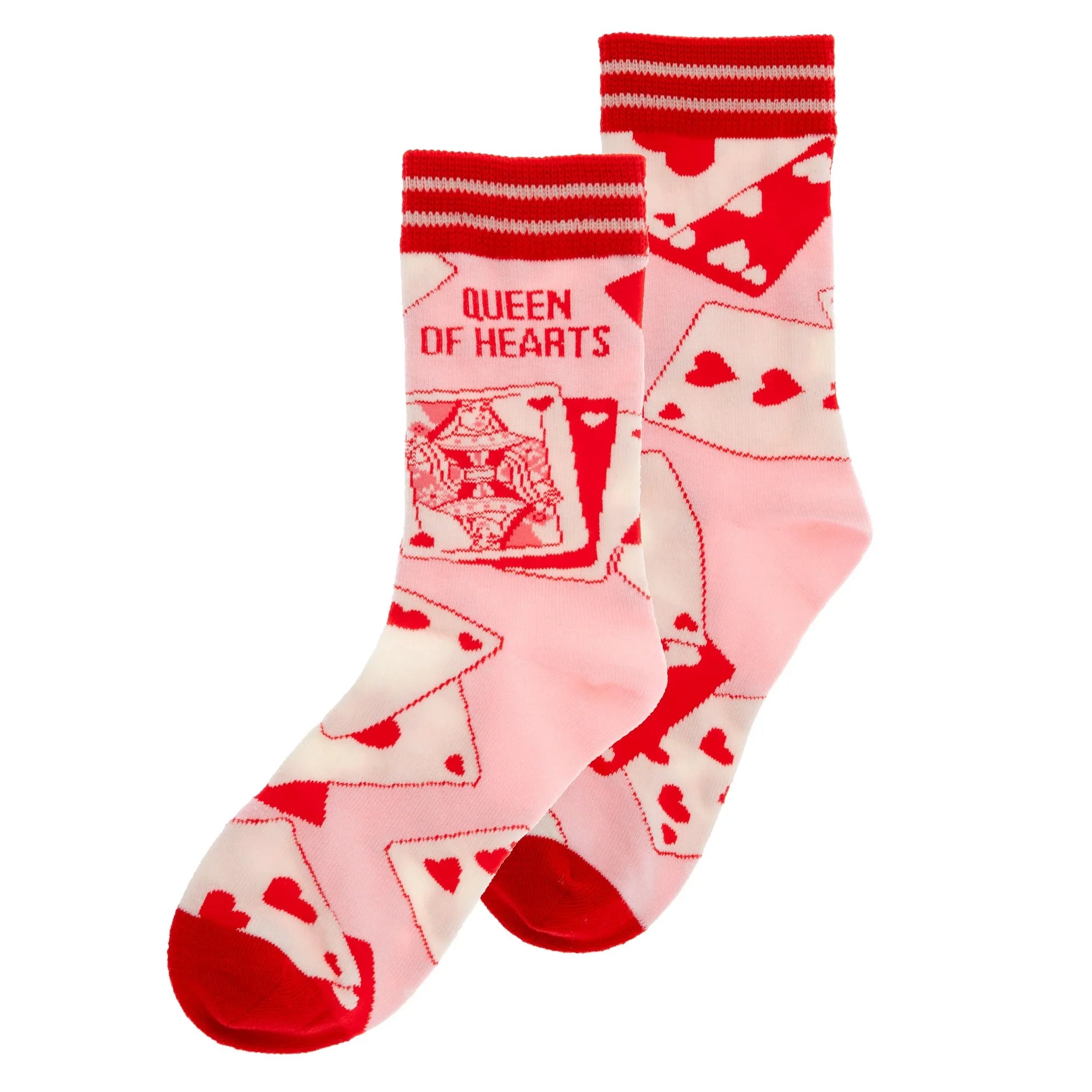 Queen of Hearts Crew Socks