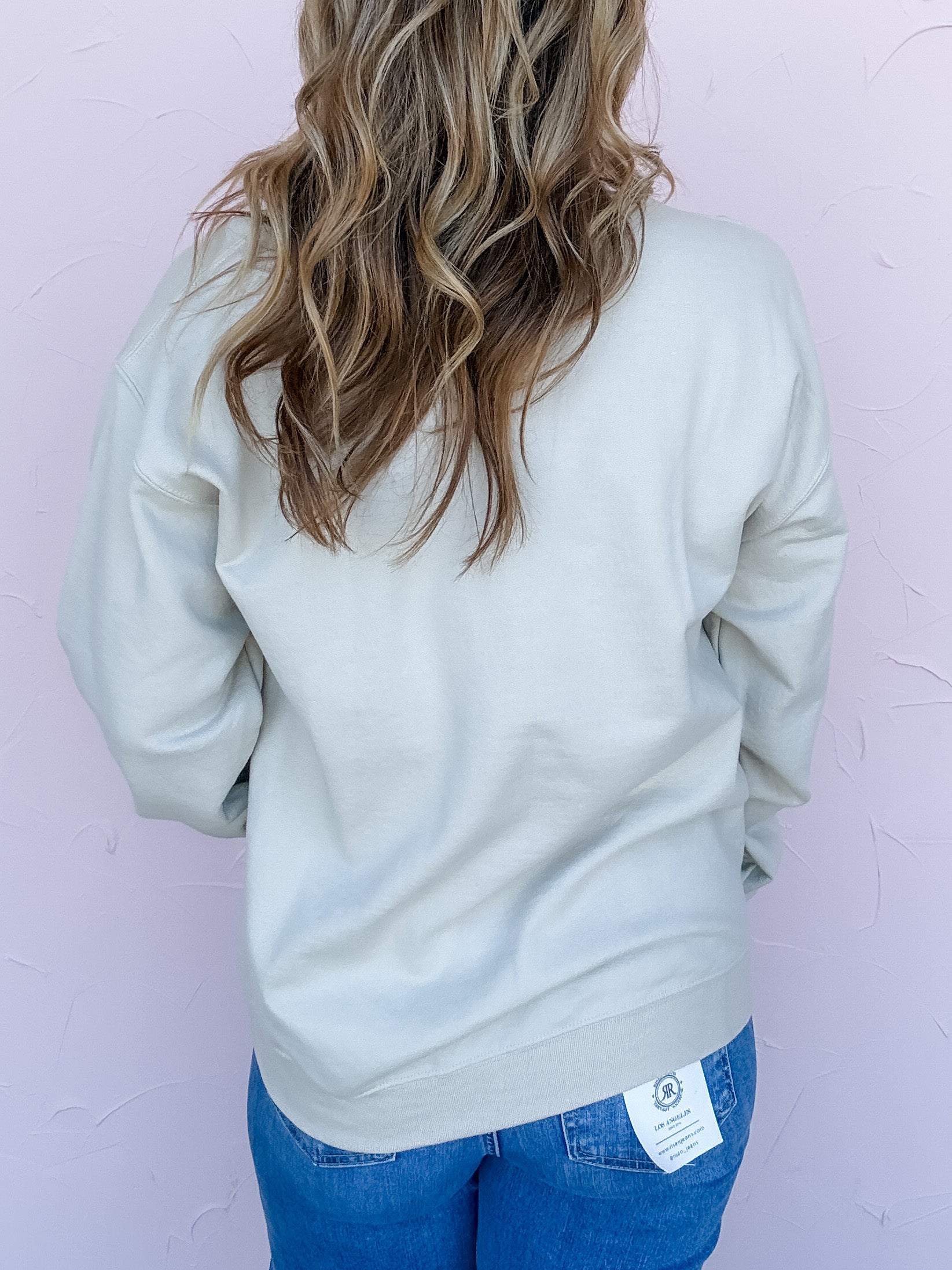 Queen of Hearts Champagne Pullover