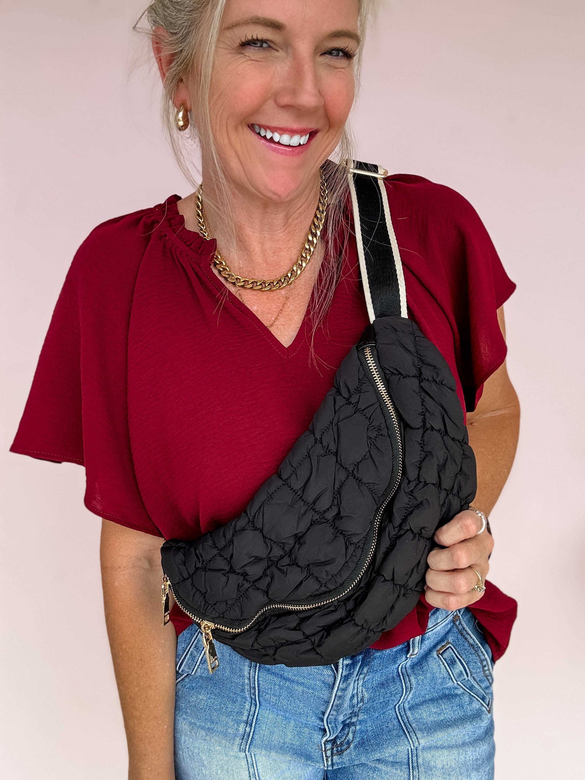 Harley Quilted Crossbody Belt Bag