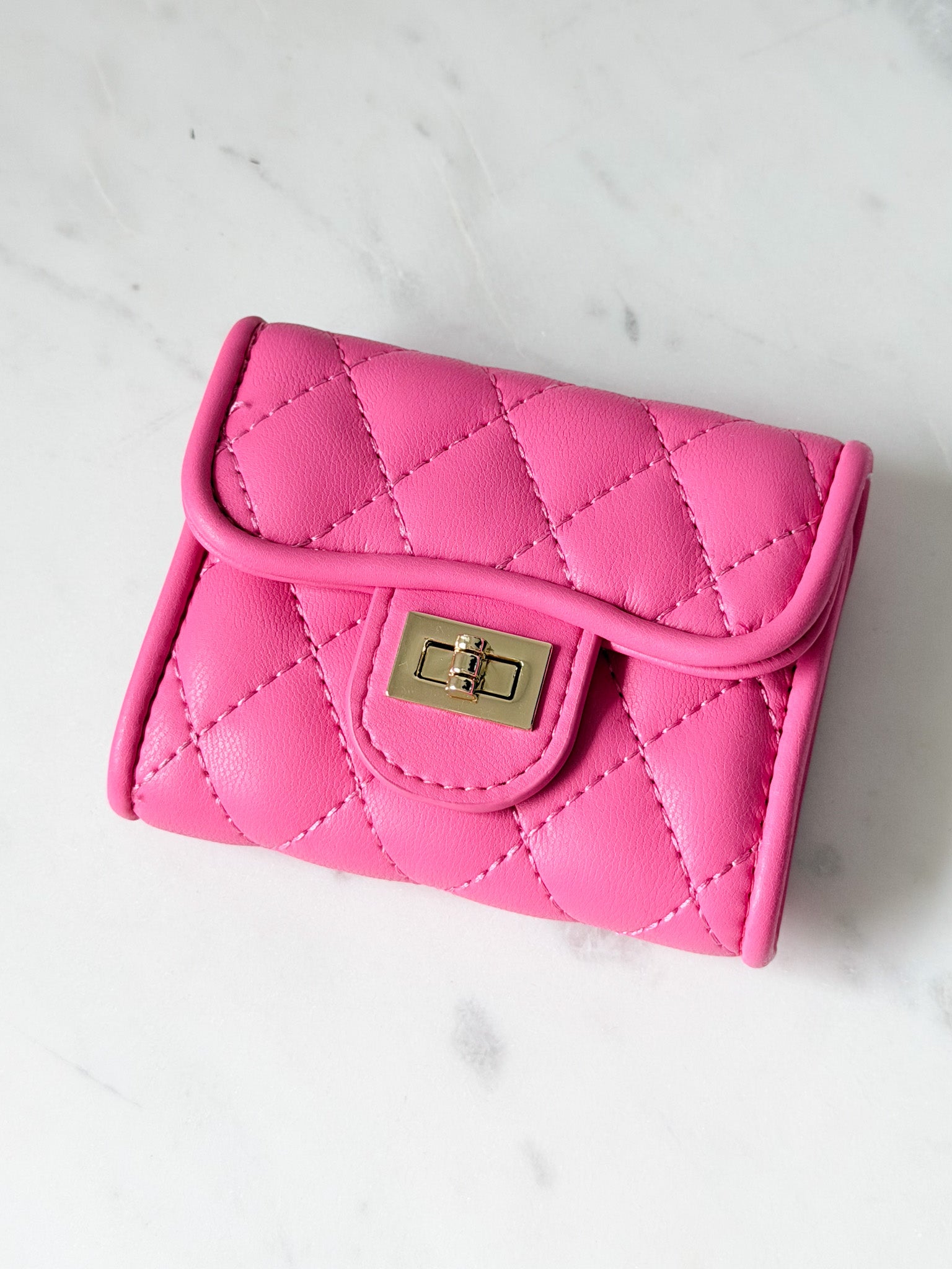 Quilted Charm Wallet
