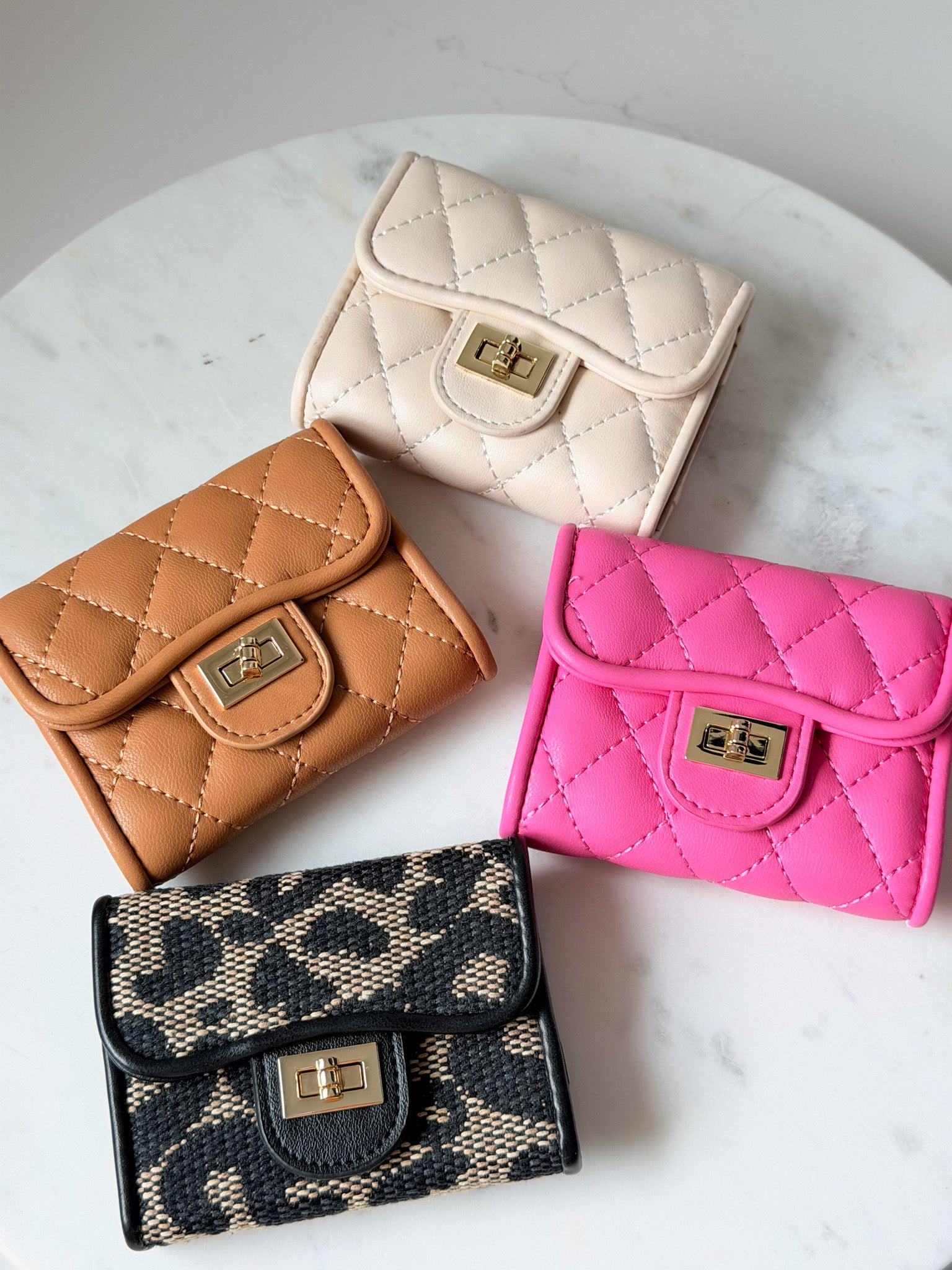 Quilted Charm Wallet