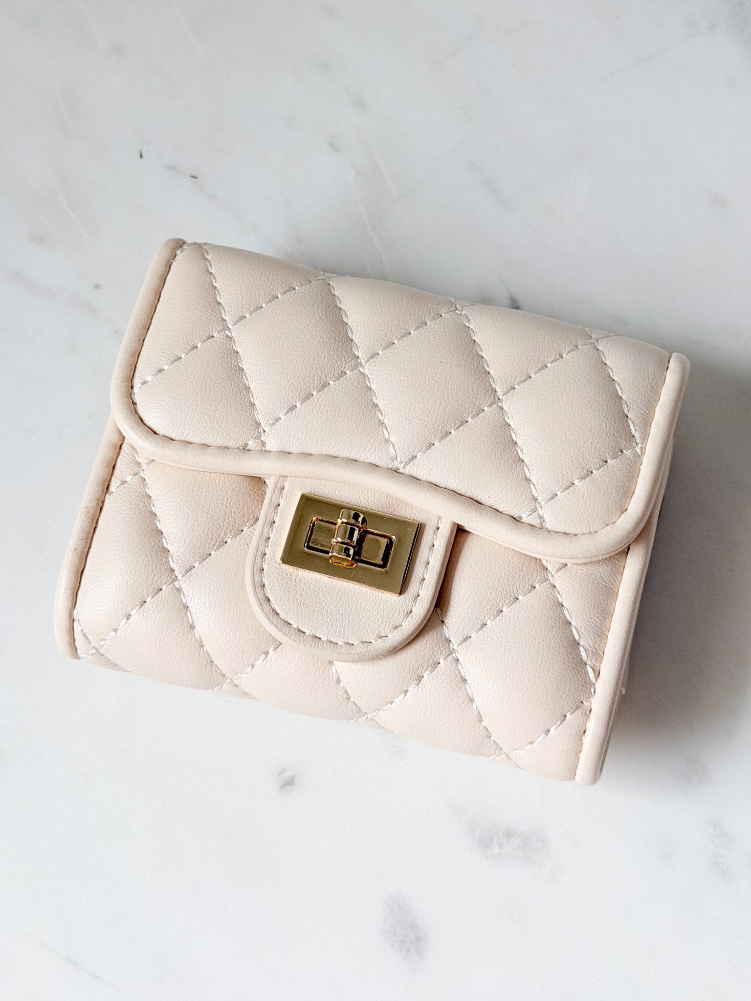 Quilted Charm Wallet
