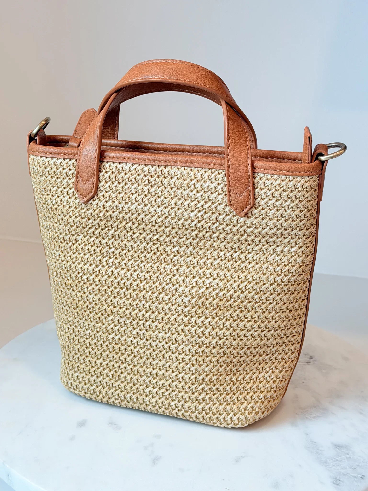 Natural Charm Bucket Bag