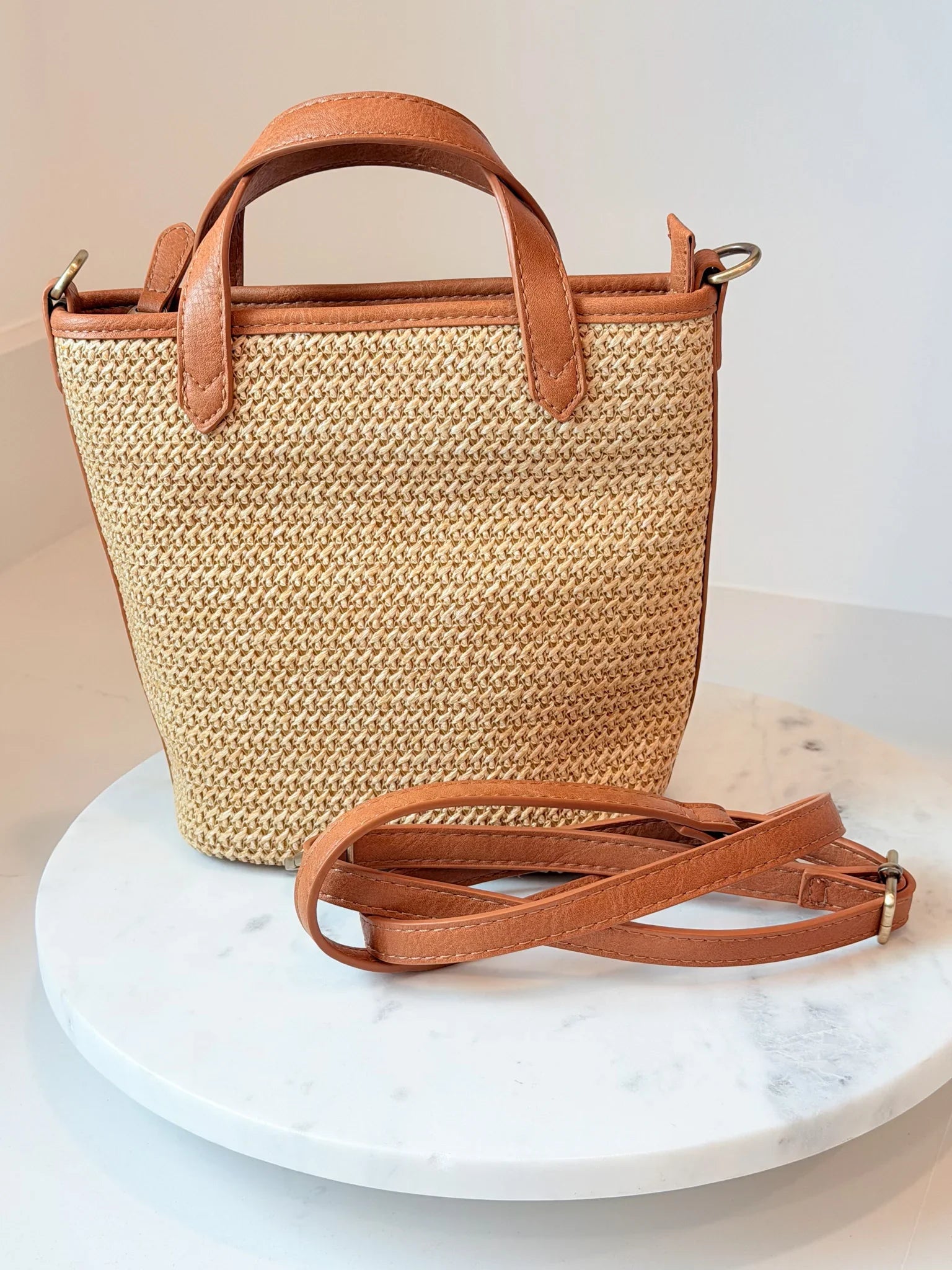 Natural Charm Bucket Bag