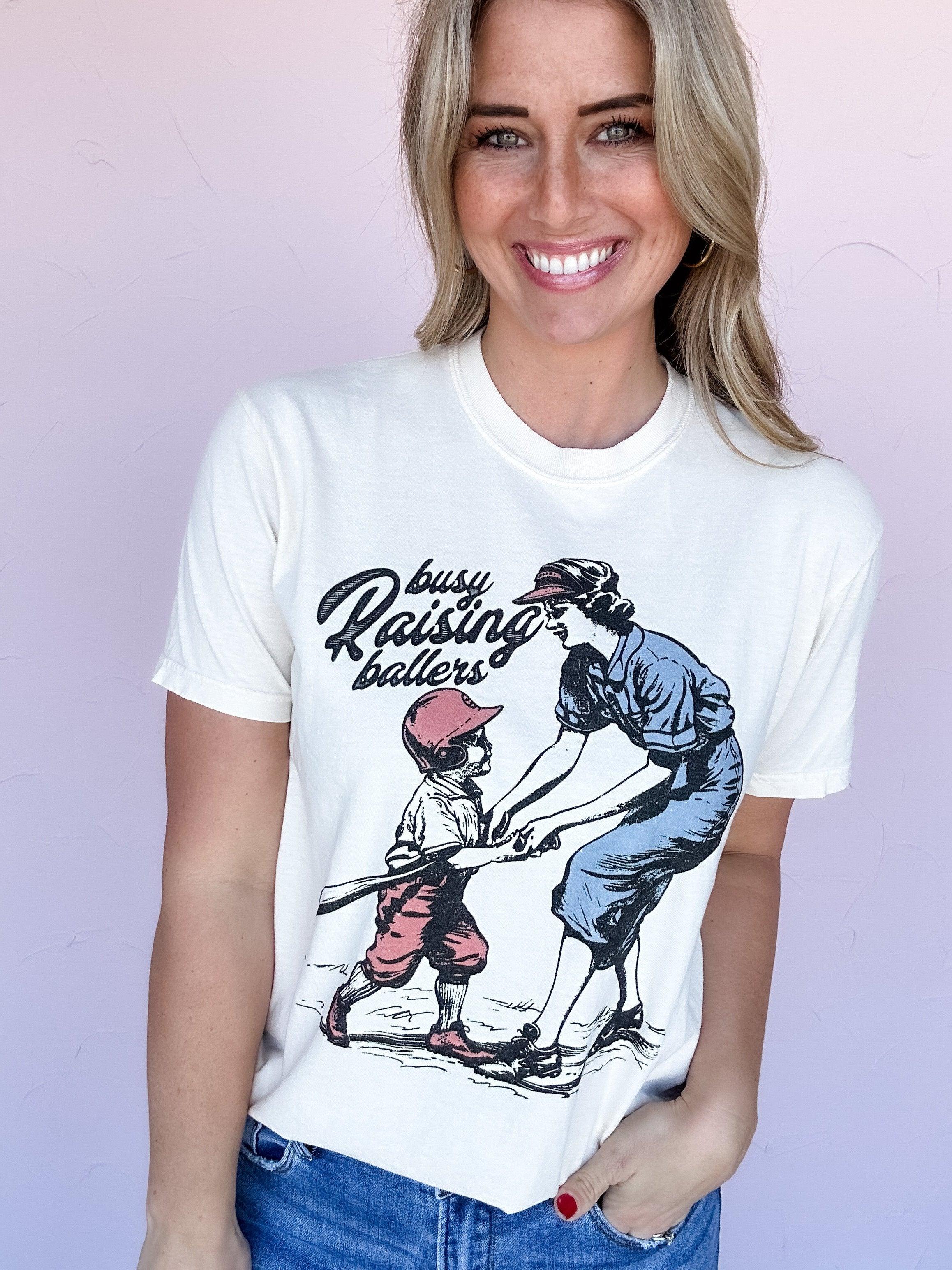 Busy Raising Ballers Tee