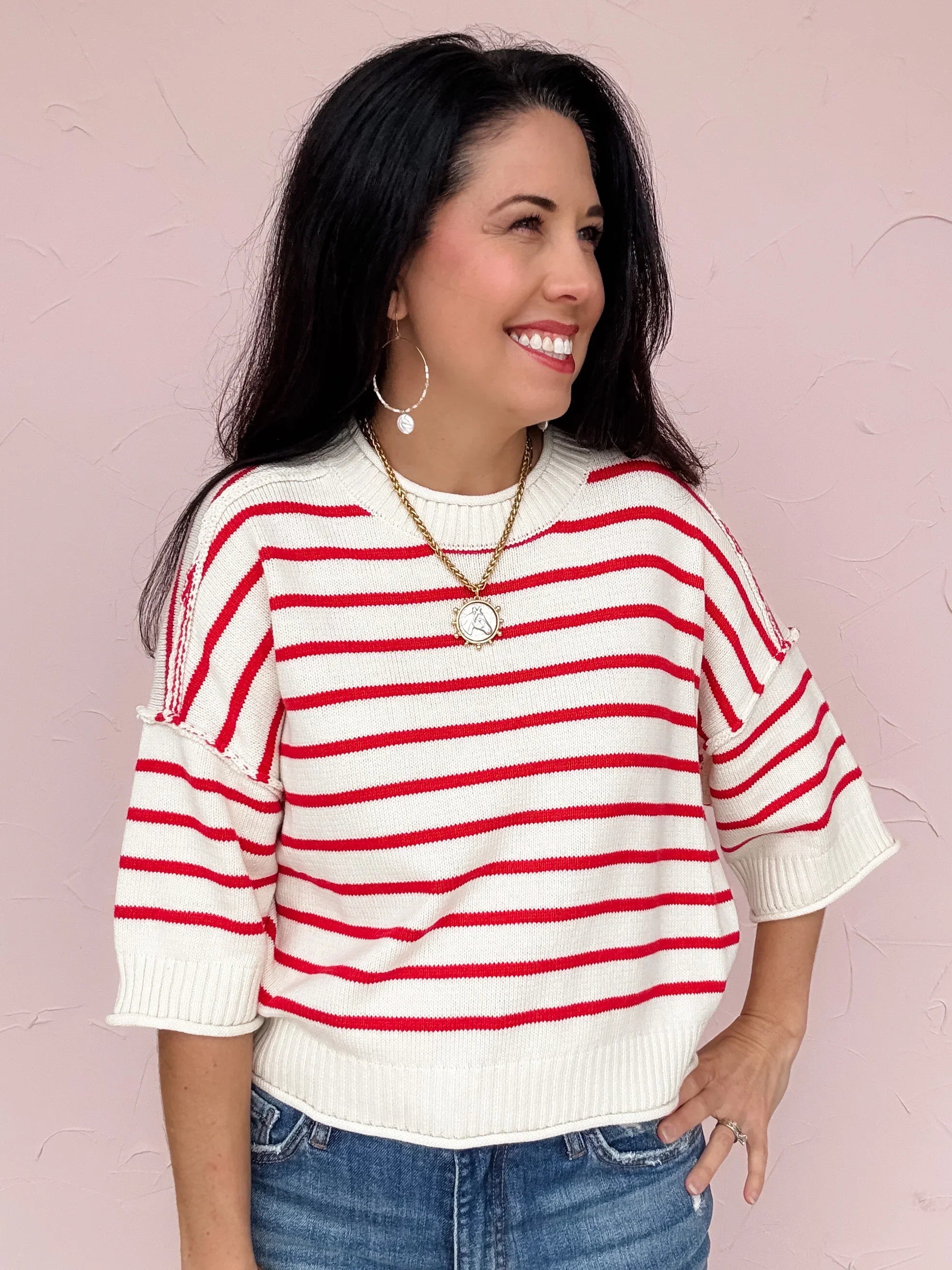 All the Right Stripes Top